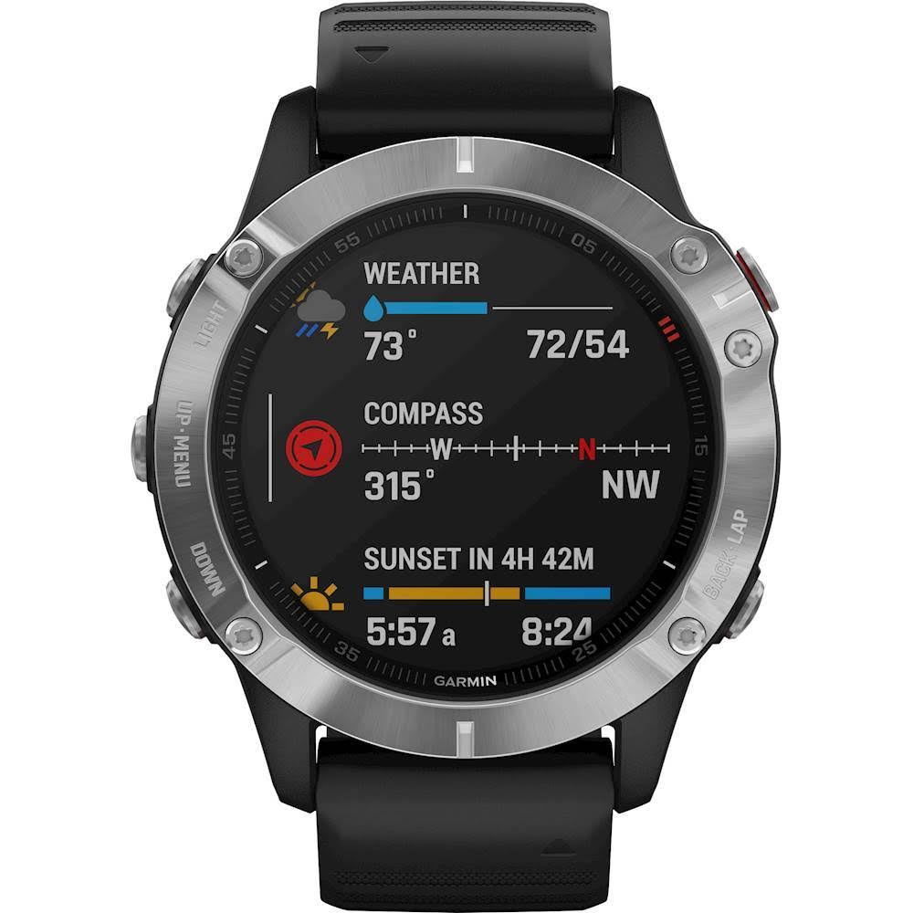 Garmin Fenix 6 Watch-Silver/CEOMPOZM_CQXWO