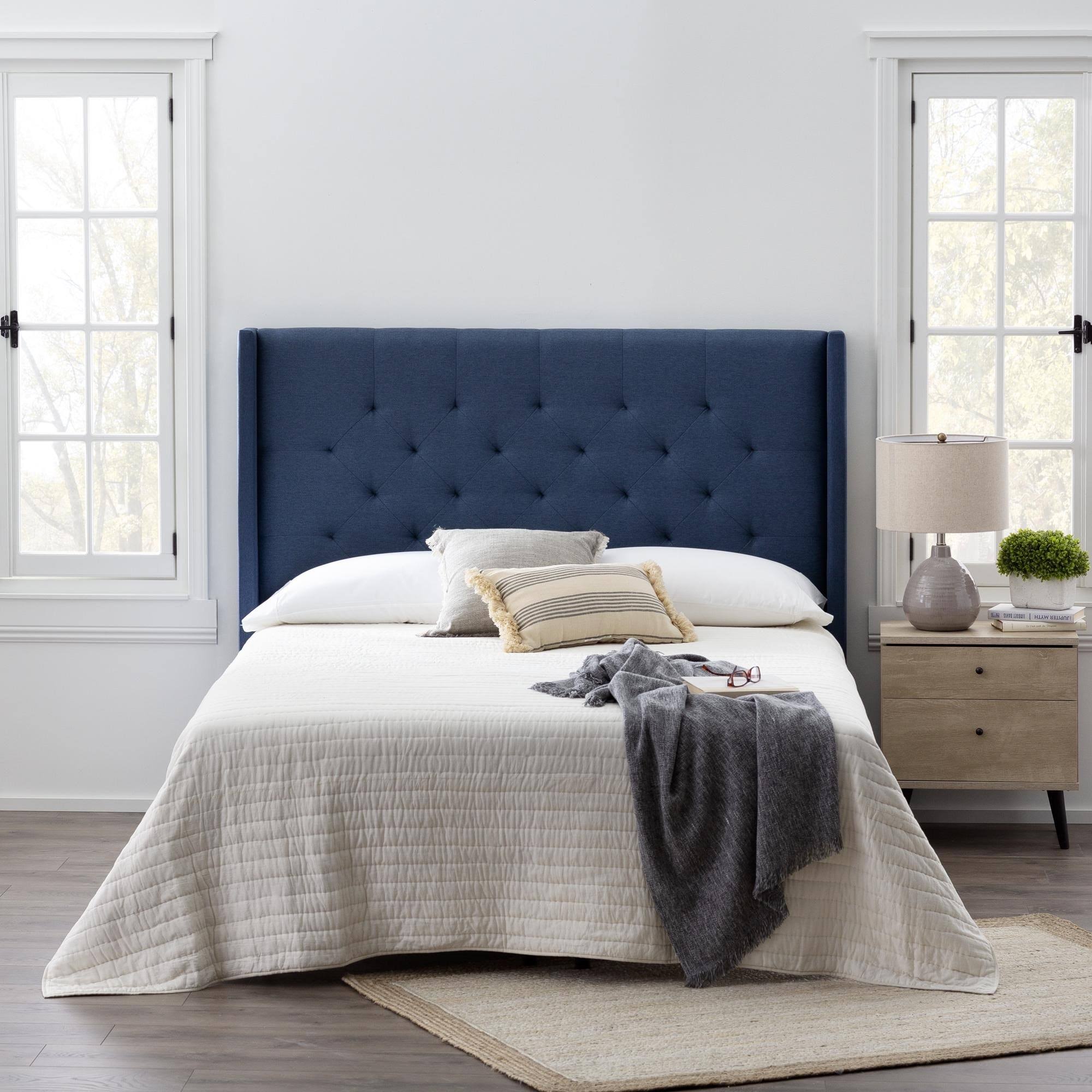 Brookside Eva Wingback Upholstered Headboard - Charcoal - FRYNR38T_5AJIG