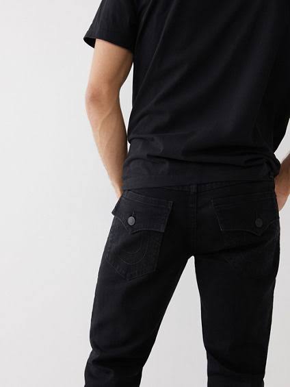 True Religion Men's Ricky Straight Jeans, 32, WIHG1L5A_44ZKW