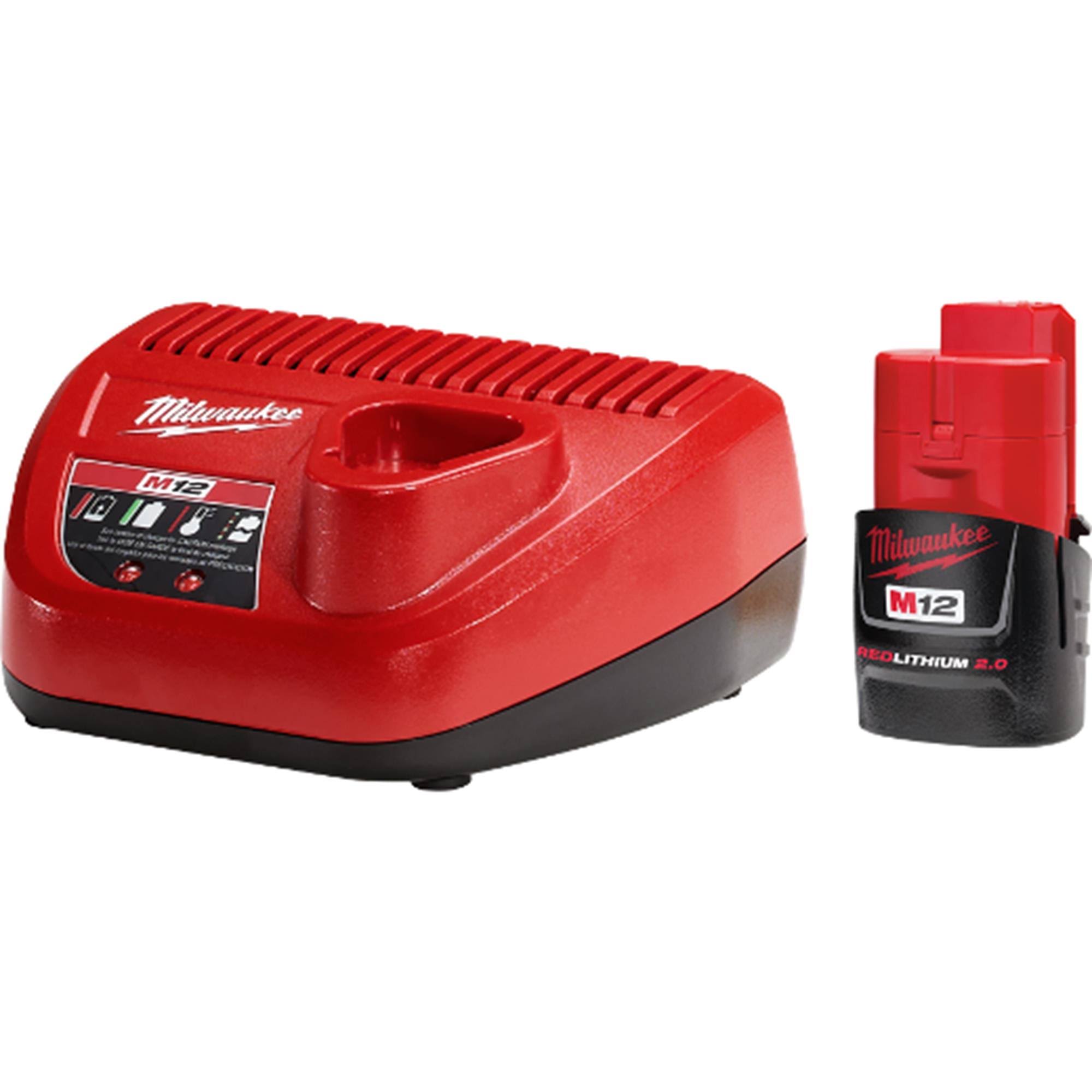 Milwaukee 48-59-2420 Battery/Charger Starter Kit H6NEEZRH_6PZNR
