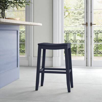 Ailigael Stool Lark Manor Frame Color: Blue, Seat Height: Bar Stool (30 Seat Height) ZRPZJ9PP_UIZHF