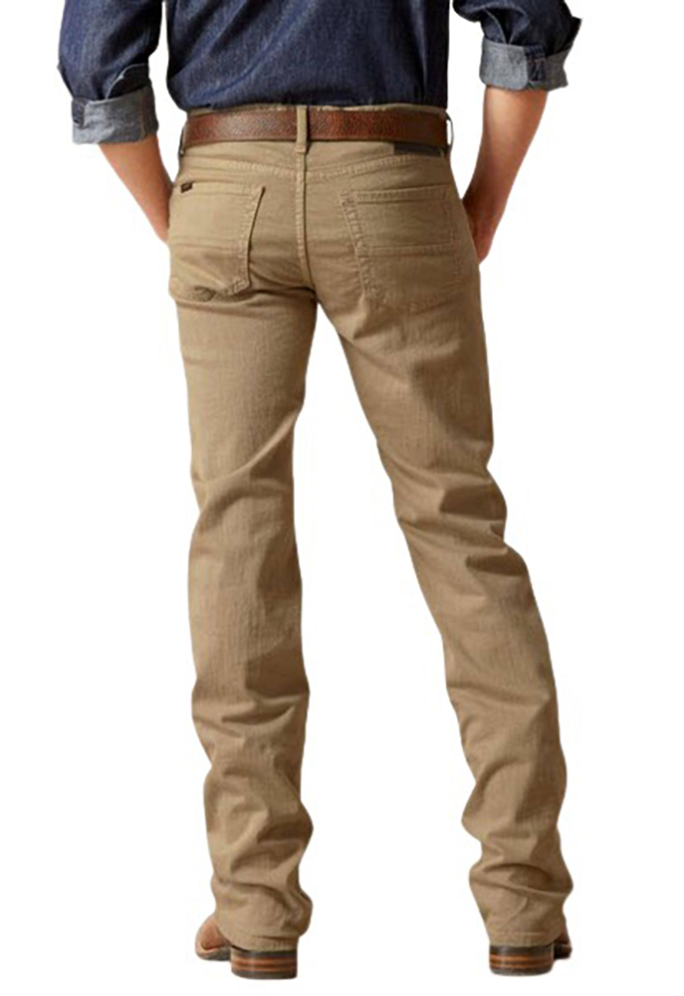 Ariat Men's M7 Grizzly Dark Khaki Straight Leg Jeans IRFBDLHB_LF85N