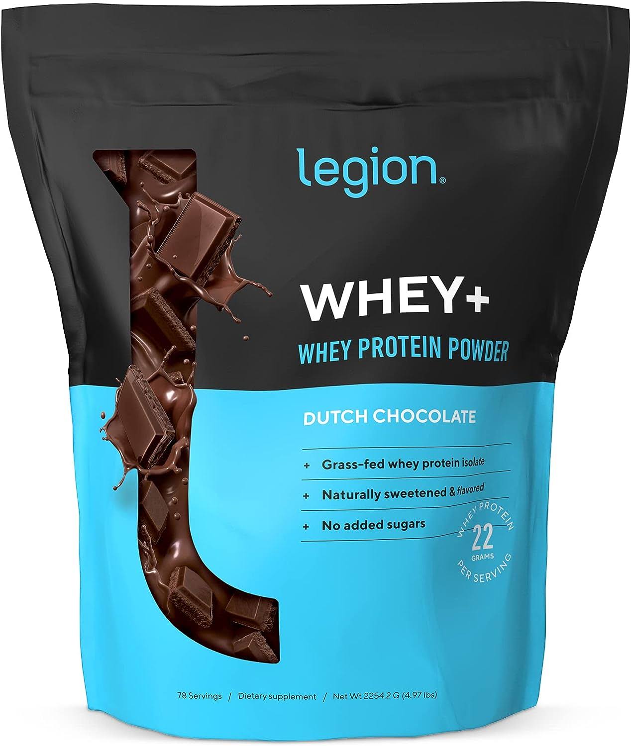 Legion Whey+ Whey Isolate Protein Powder From Grass Fed Cows - Low Carb, Low Calorie, Non-Gmo, Lactose Free, Gluten Free, Sugar Free, All DREFR5XJ_7T2DQ