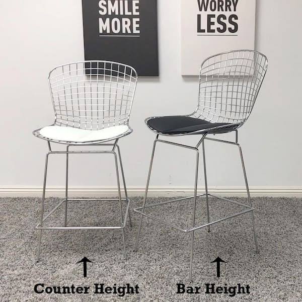 Mod Made Mm-8033ls-White Chrome Wire Counter Stool, GSNZVBI7_TMD7W