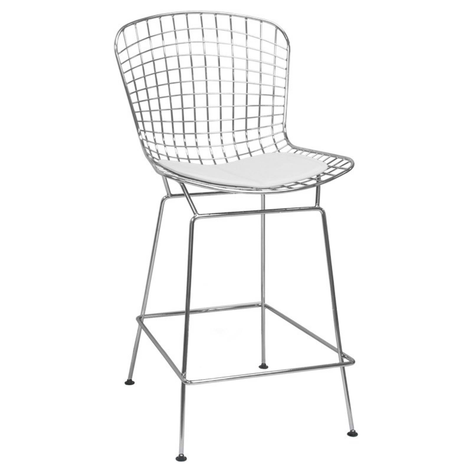 Mod Made Mm-8033ls-White Chrome Wire Counter Stool, GSNZVBI7_TMD7W
