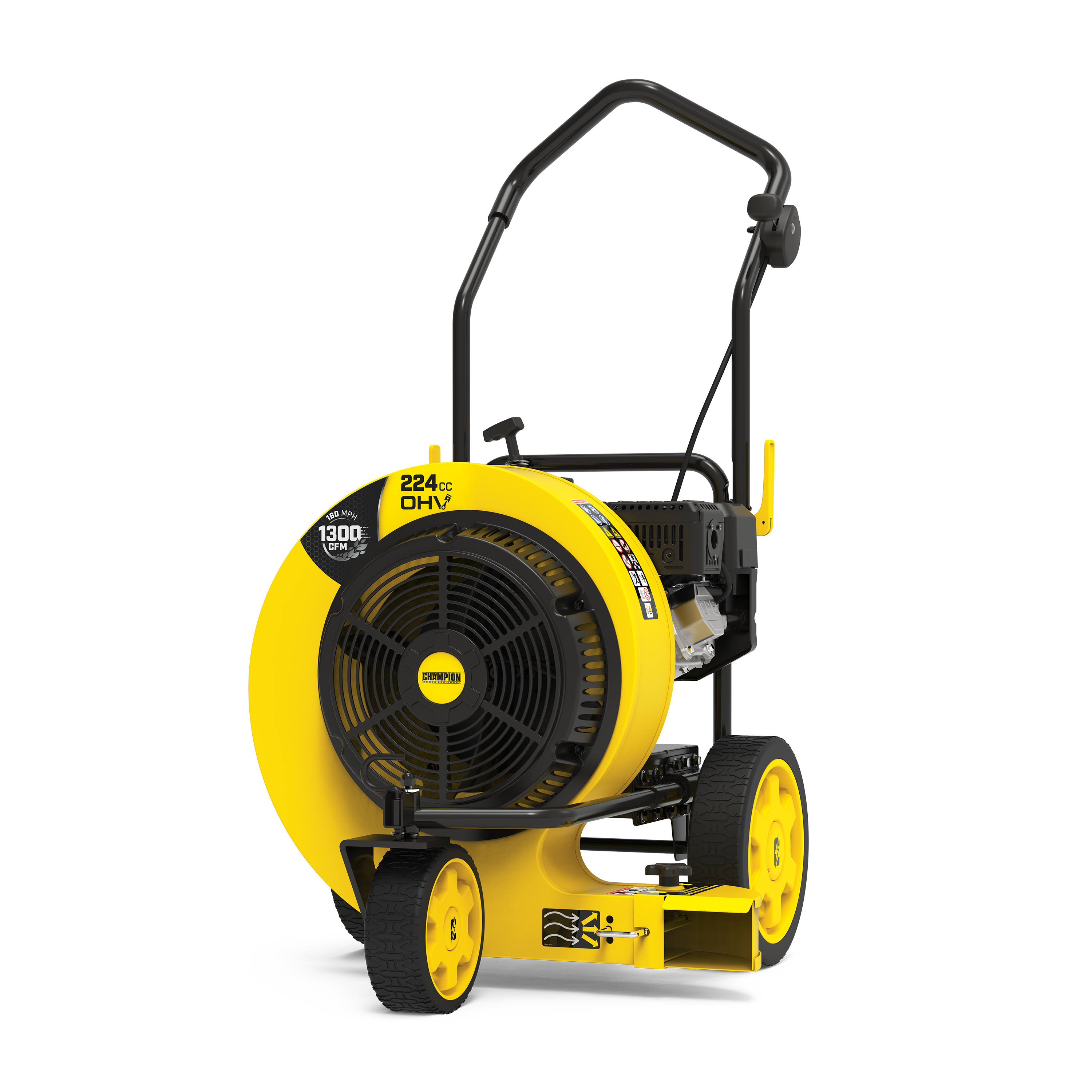 Champion Power Equipment 200947 160 Mph 1300 Cfm 224 Cc Walk-Behind Gas Leaf Blower With Swivel Front Wheel And 90-Degree Flow IZHWQDPT_SHLUB