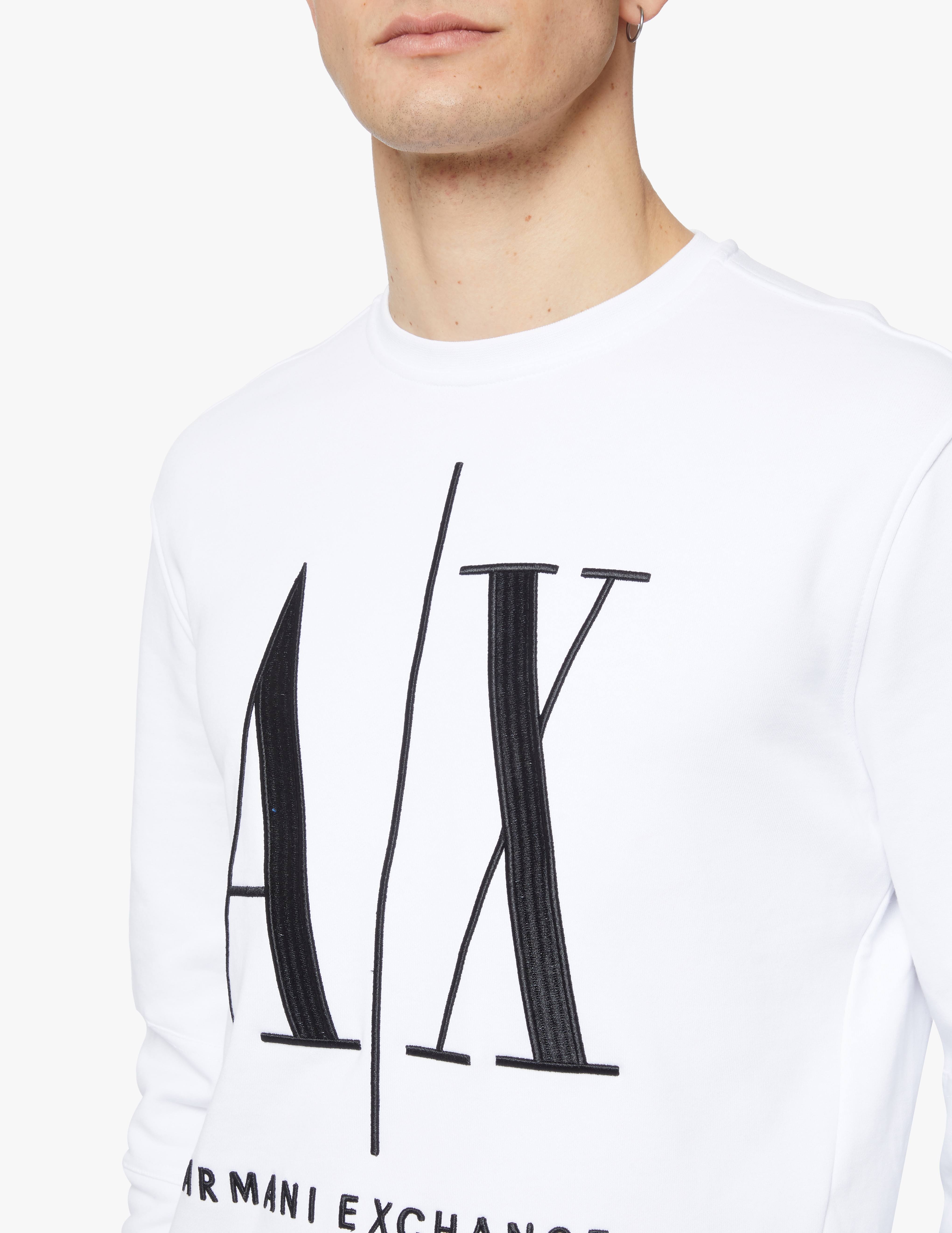 Armani Exchange Men Sweatshirts - White - ZBKN63UU_7OLCT