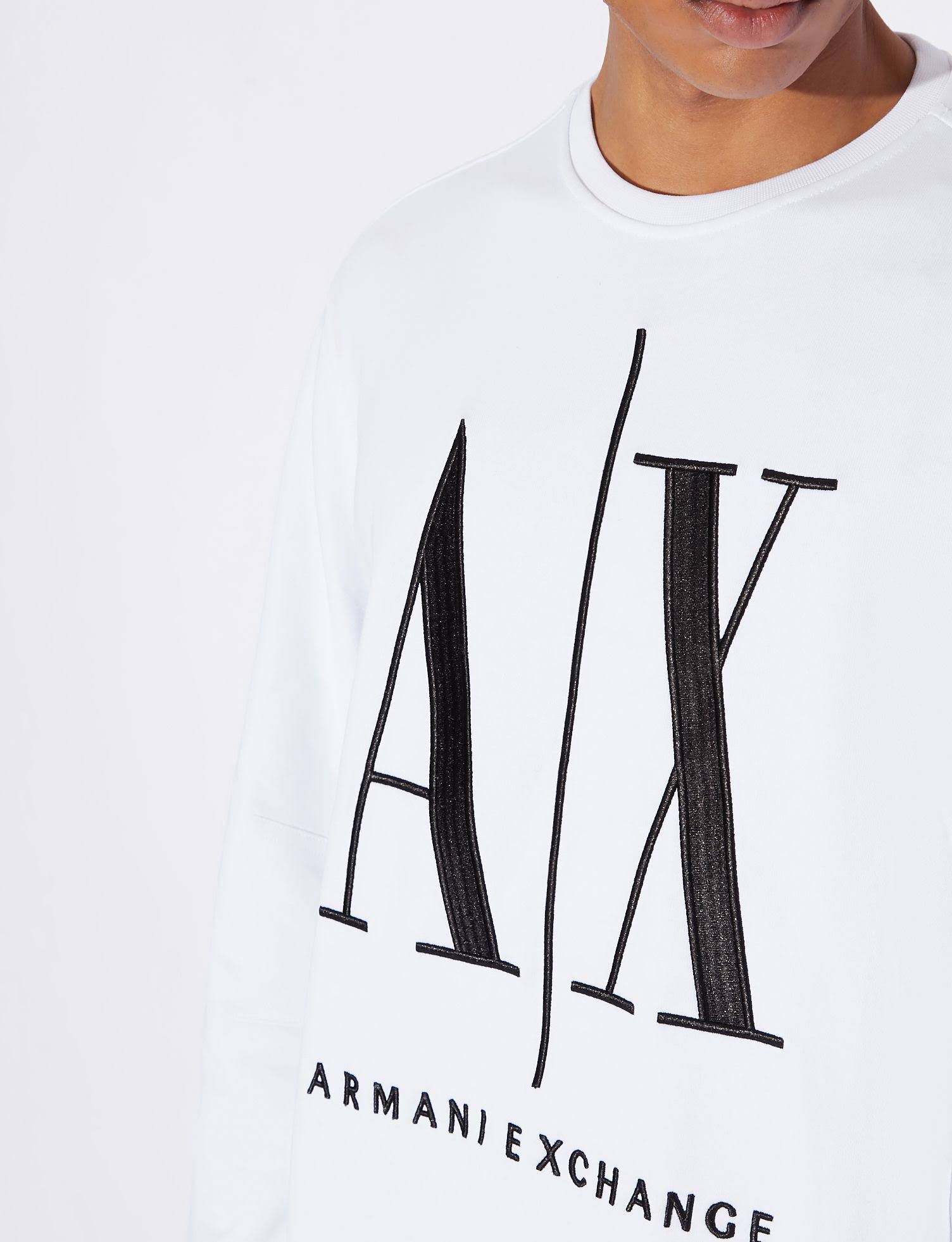 Armani Exchange Men Sweatshirts - White - ZBKN63UU_7OLCT