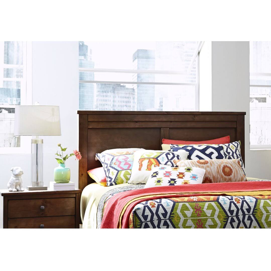 Aybel Solid Wood Panel Headboard Color: Espresso Pine, Size: 0WCRS3IT_NFJHF