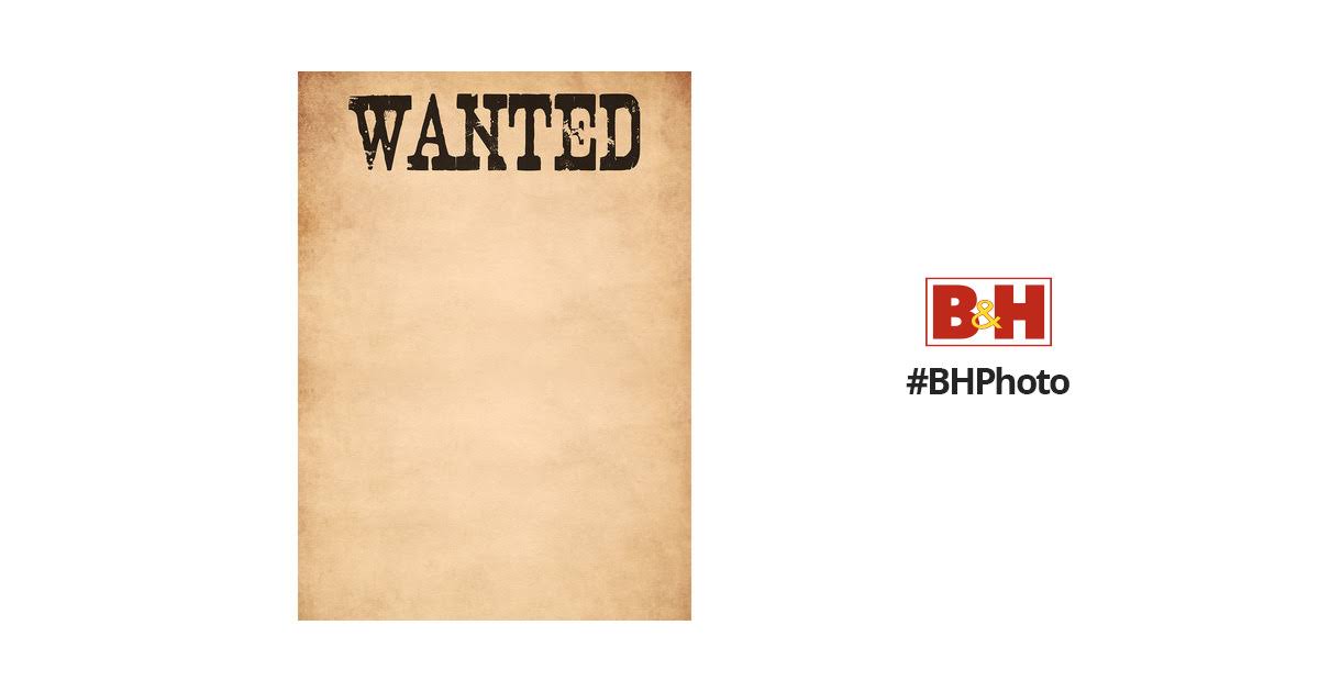 Westcott Wanted Poster Canvas Backdrop With Grommets (5 X 7', Multi-Color) ND0SPRJG_VKELI
