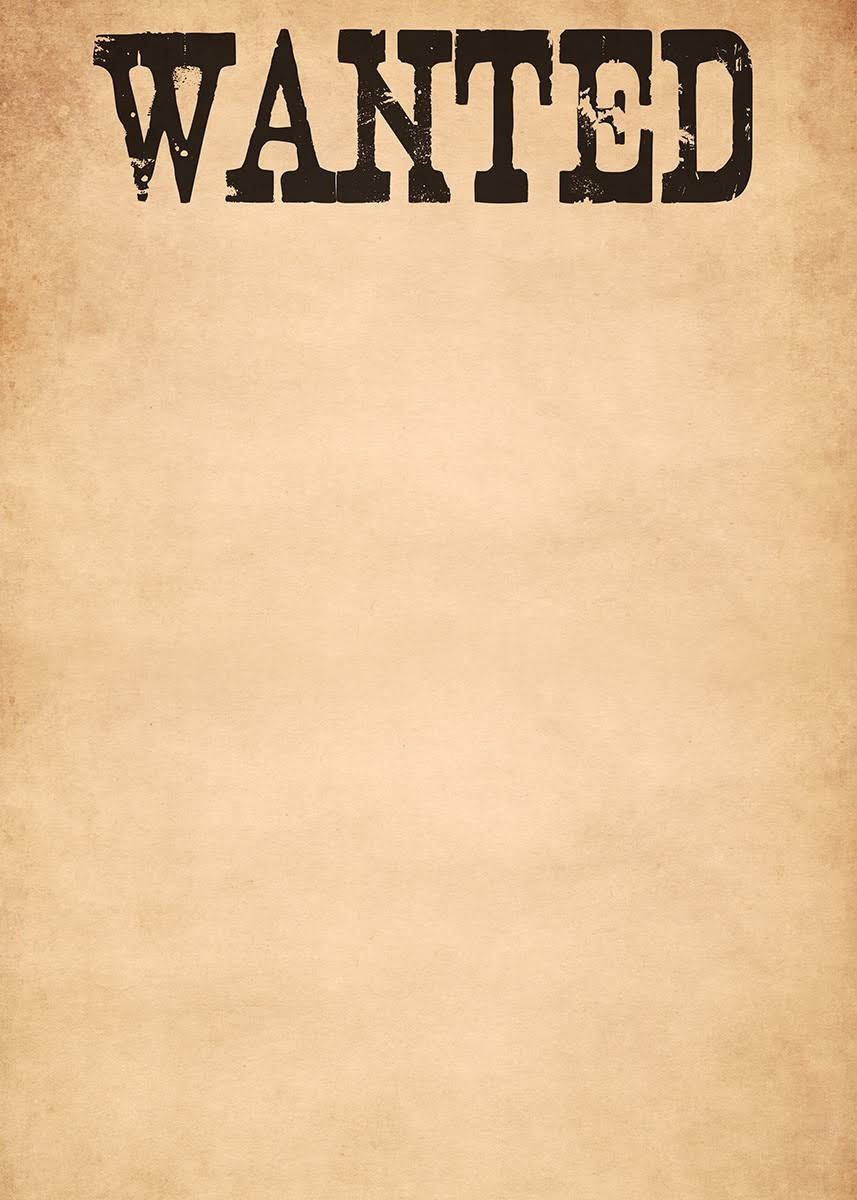 Westcott Wanted Poster Canvas Backdrop With Grommets (5 X 7', Multi-Color) ND0SPRJG_VKELI