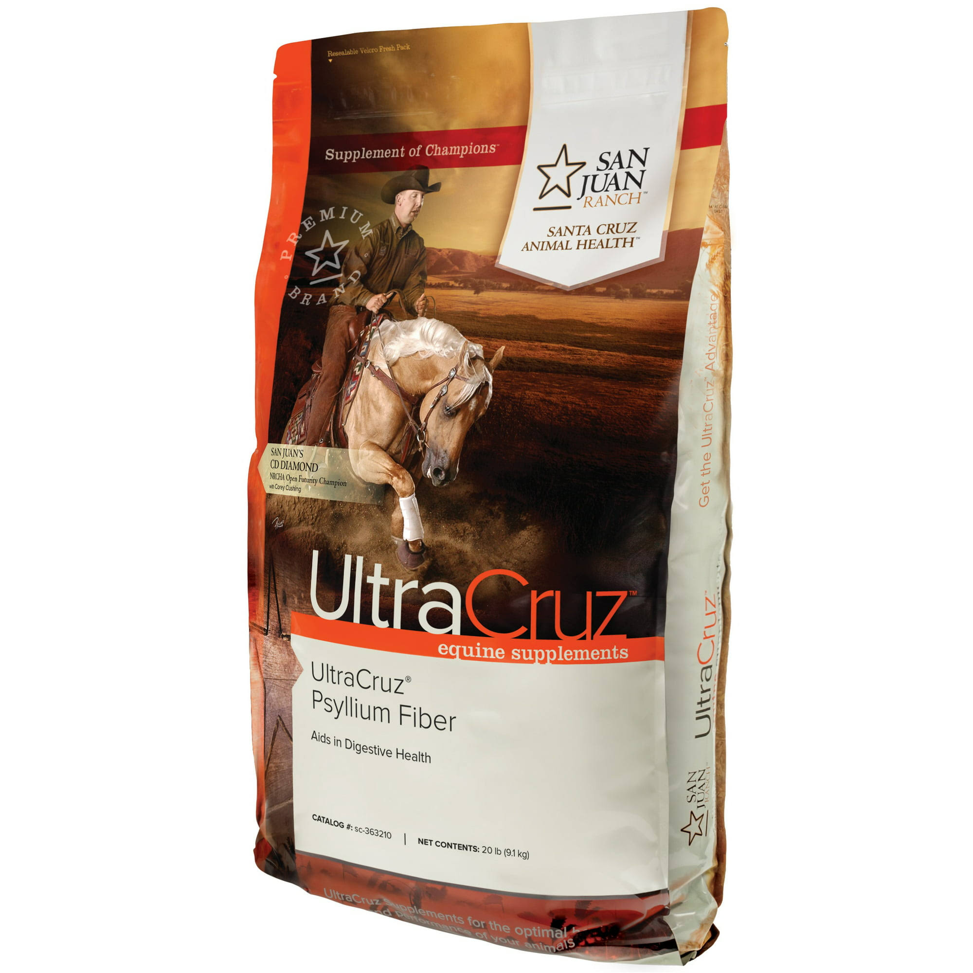Ultracruz Psyllium Fiber Supplement For Horses, 20 Lb, Pellets (64 Day Supply) JQUC3K61_TKMH8