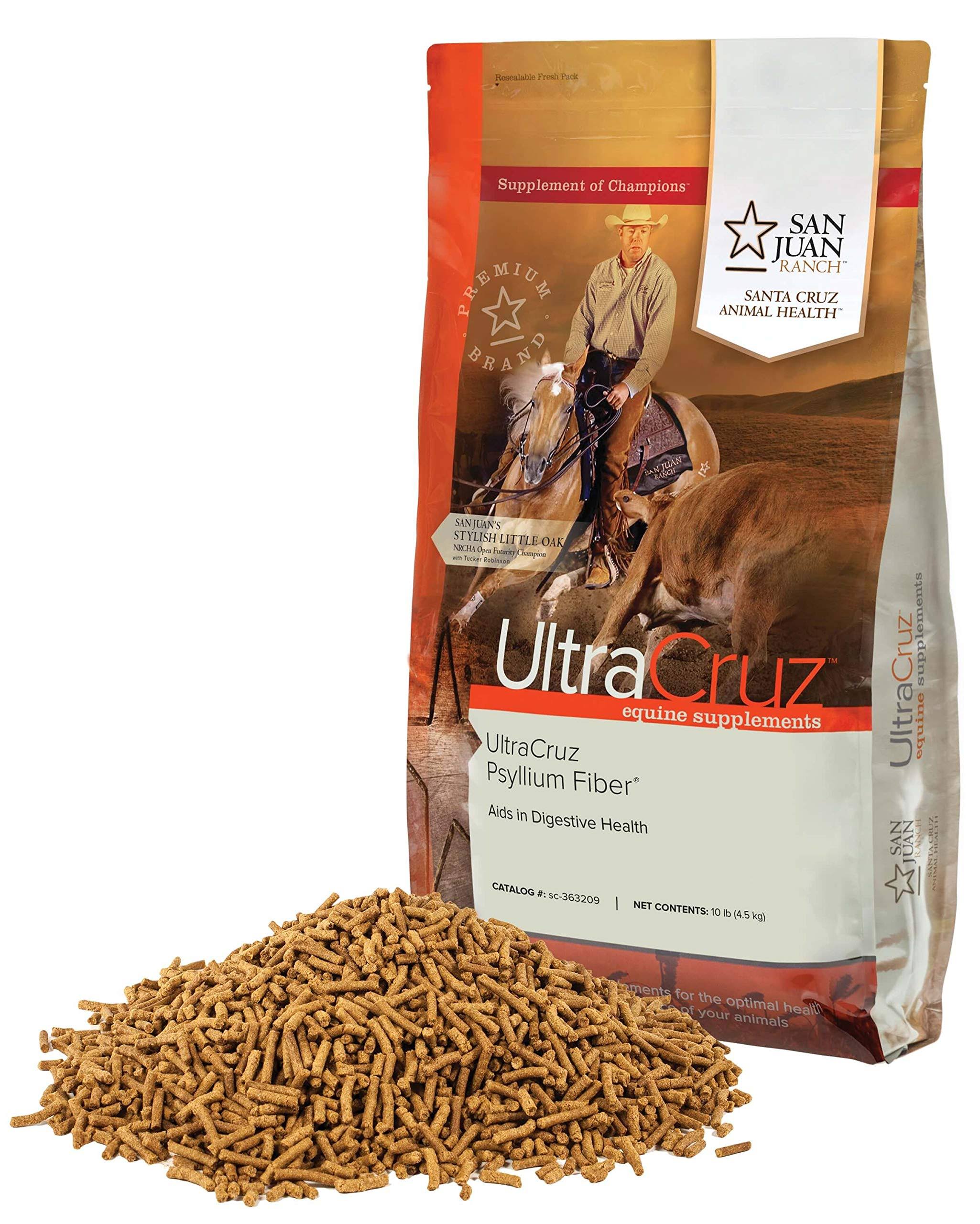 Ultracruz Psyllium Fiber Supplement For Horses, 20 Lb, Pellets (64 Day Supply) JQUC3K61_TKMH8