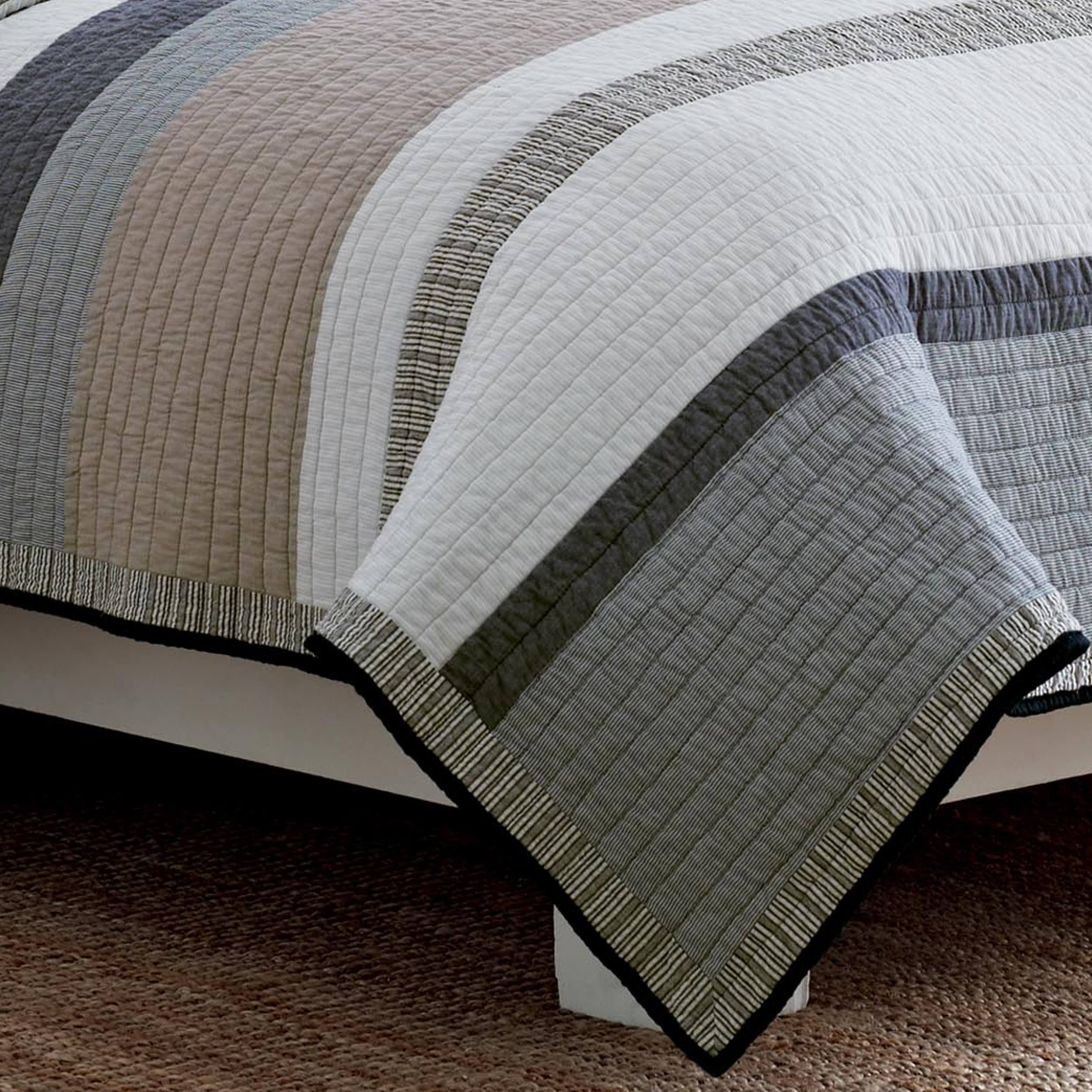 Nautica Tideway Cotton Reversible Quilt And Sham Seperates (Twin) MR0EJH9I_ODKFF
