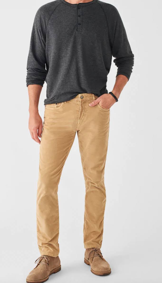 Faherty Men's Stretch Corduroy 5 Pocket Faded Navy Fdn / UBFYDO6Q_BJOI4