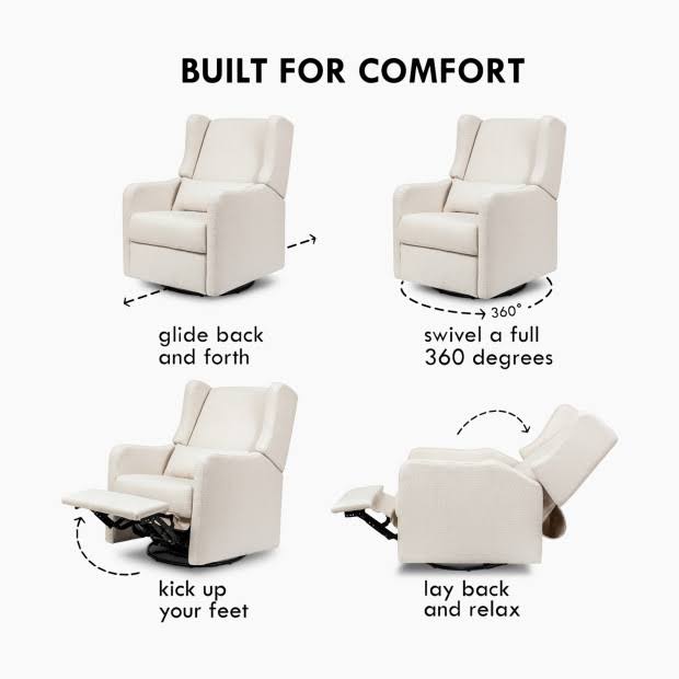 Carter's By Davinci Arlo Transitional Fabric Recliner And Swivel Glider In QLIRXJGT_6ZD31