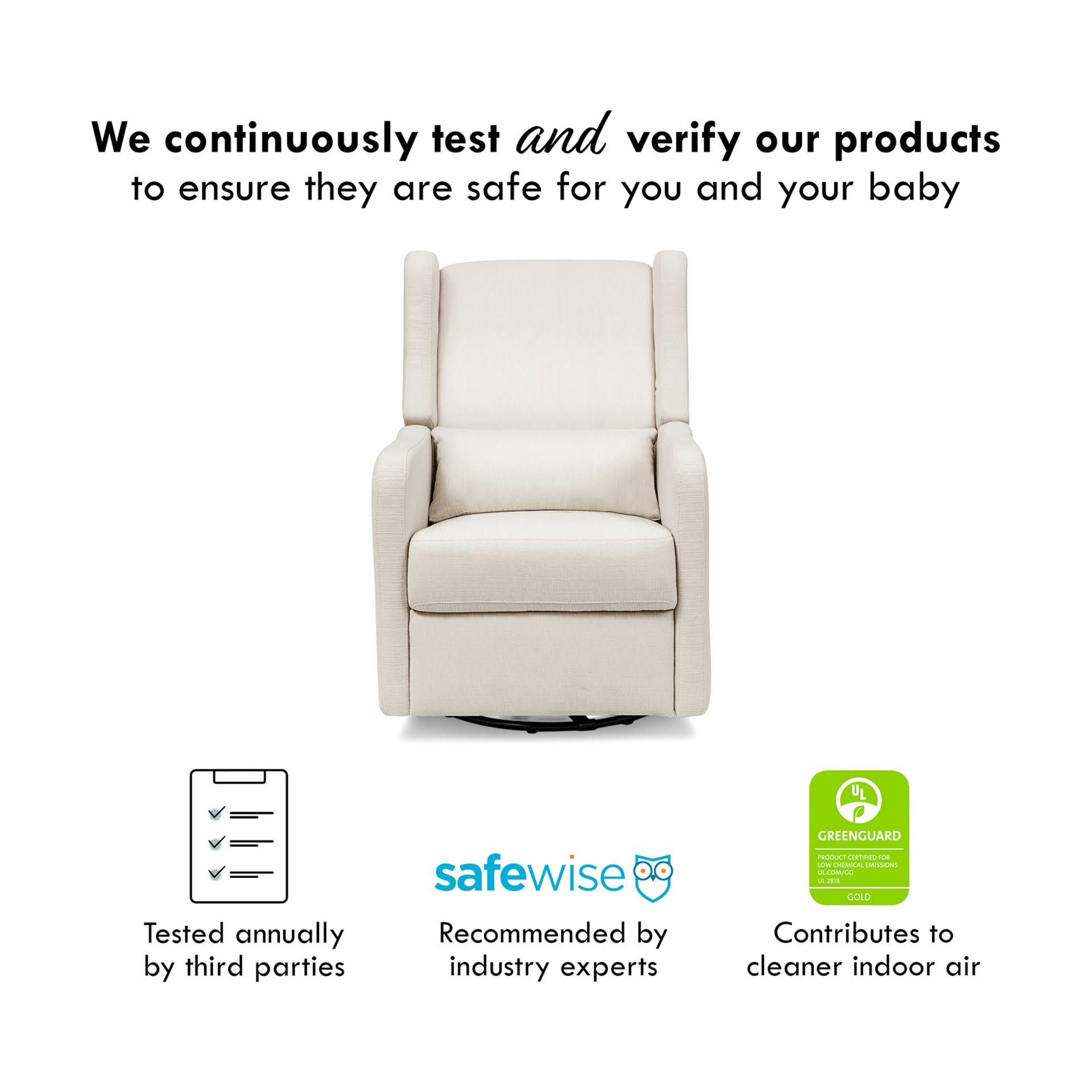 Carter's By Davinci Arlo Transitional Fabric Recliner And Swivel Glider In QLIRXJGT_6ZD31