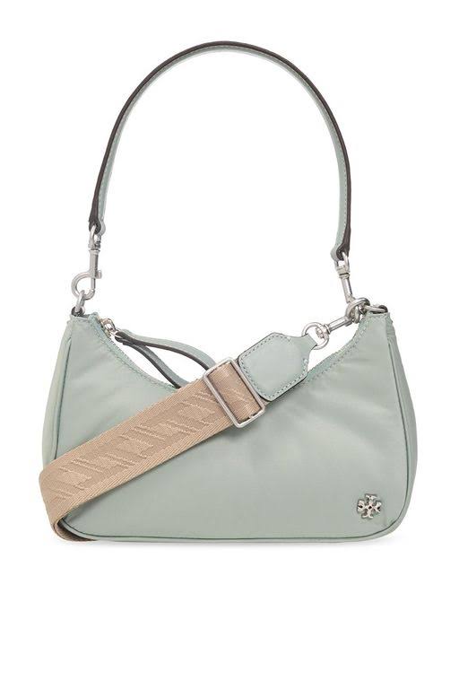 Tory Burch 151 Mercer Small Crescent Bag In Blue VCEULCL2_VZCVK