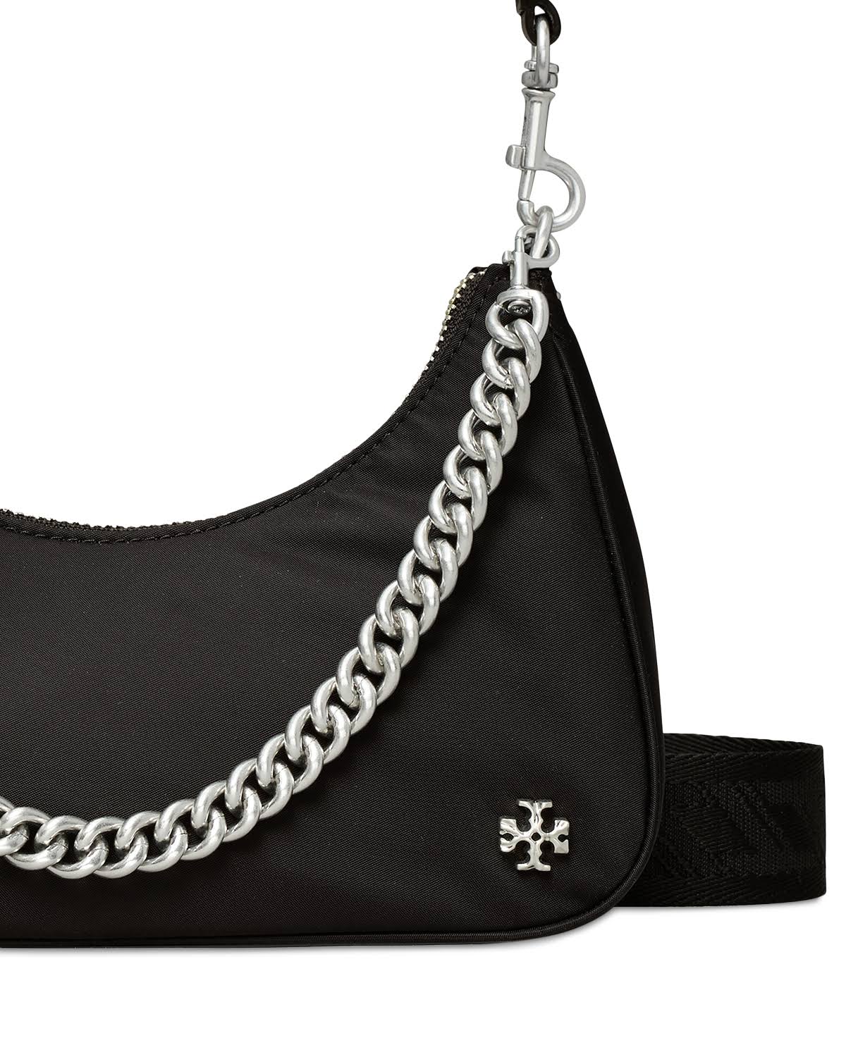 Tory Burch 151 Mercer Small Crescent Bag In Blue VCEULCL2_VZCVK