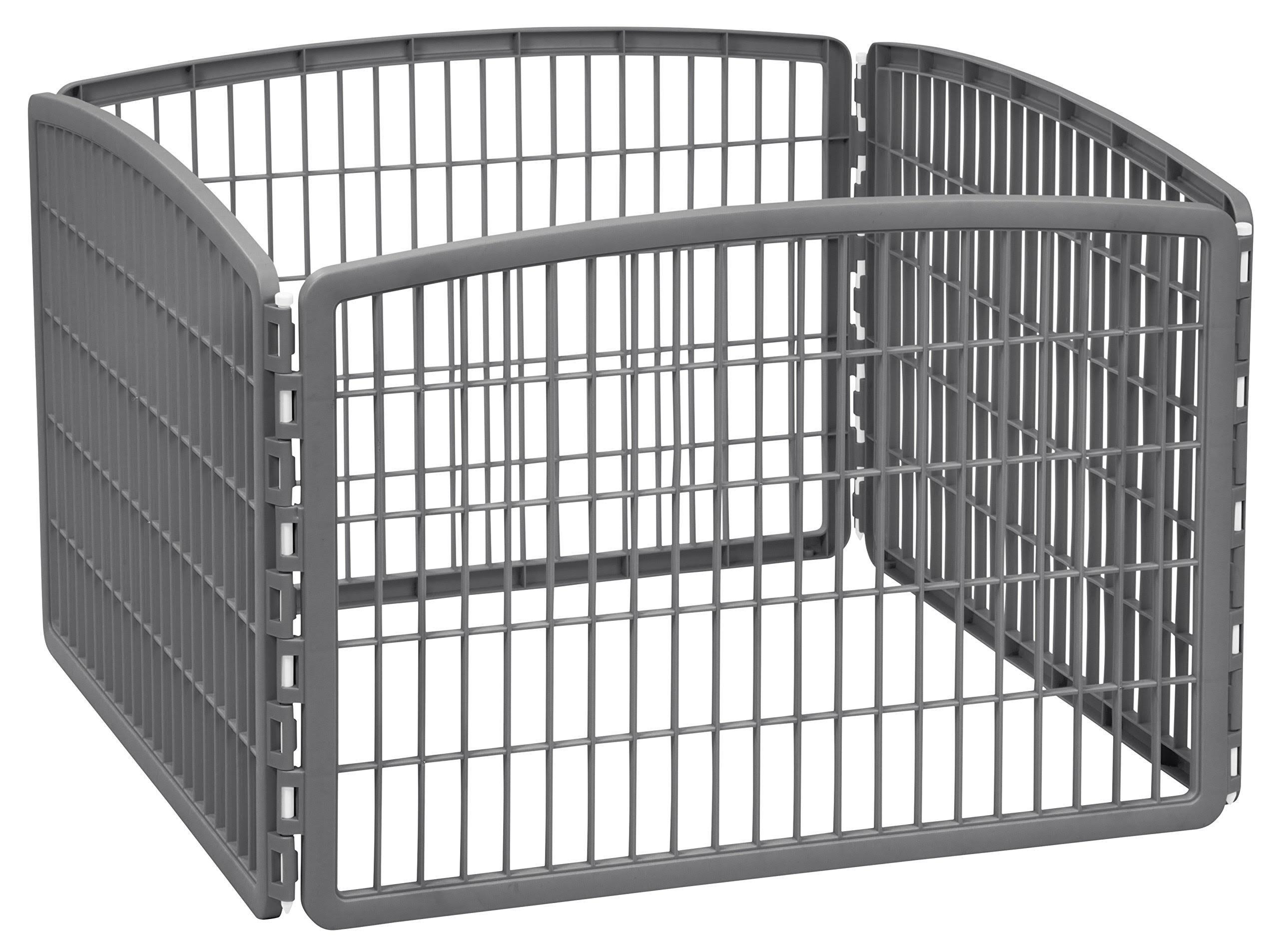 Iris 24'' Exercise 4-Panel Pet Playpen Without Door 08ARIP0I_MFGT1