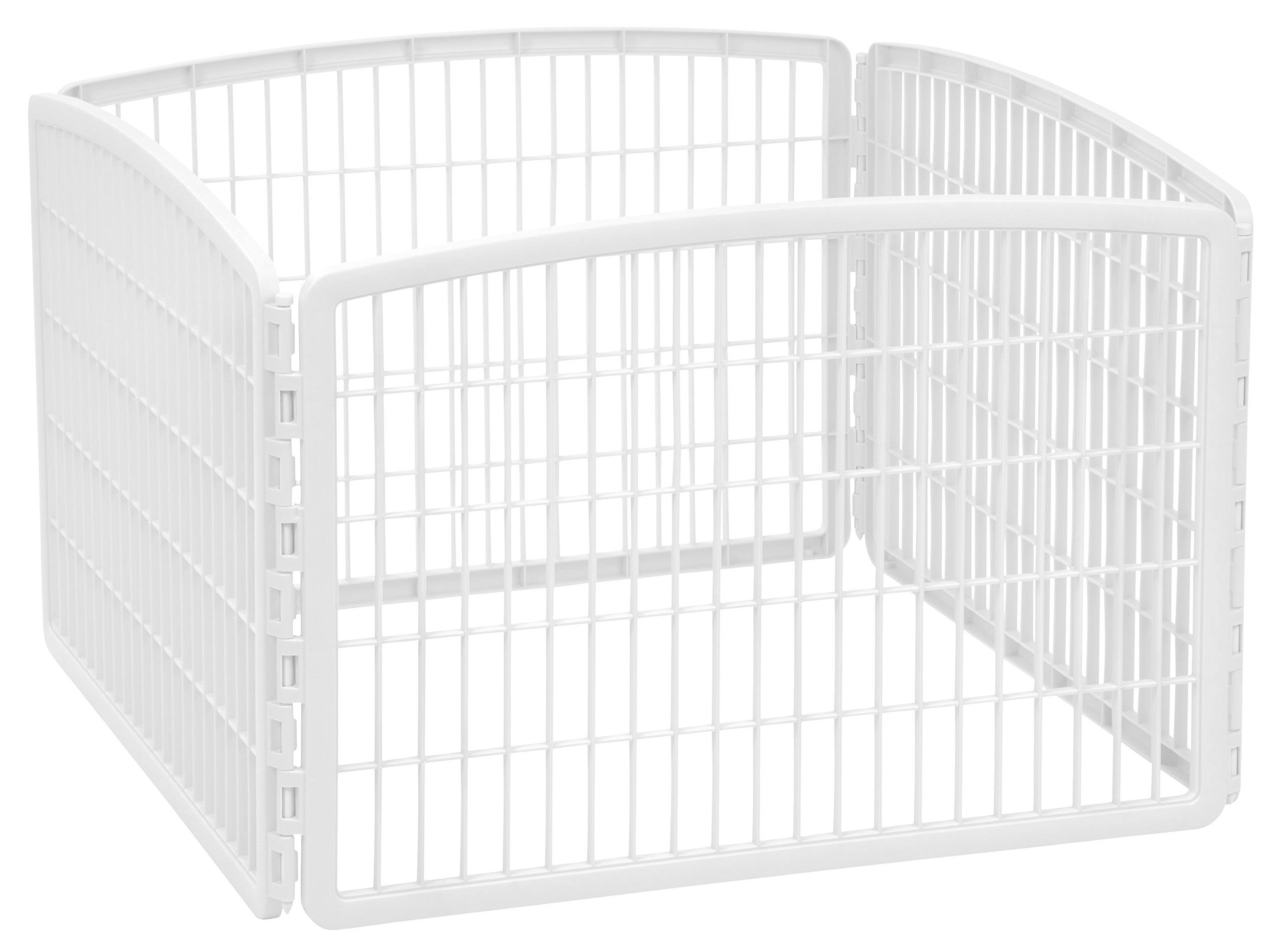 Iris 24'' Exercise 4-Panel Pet Playpen Without Door 08ARIP0I_MFGT1
