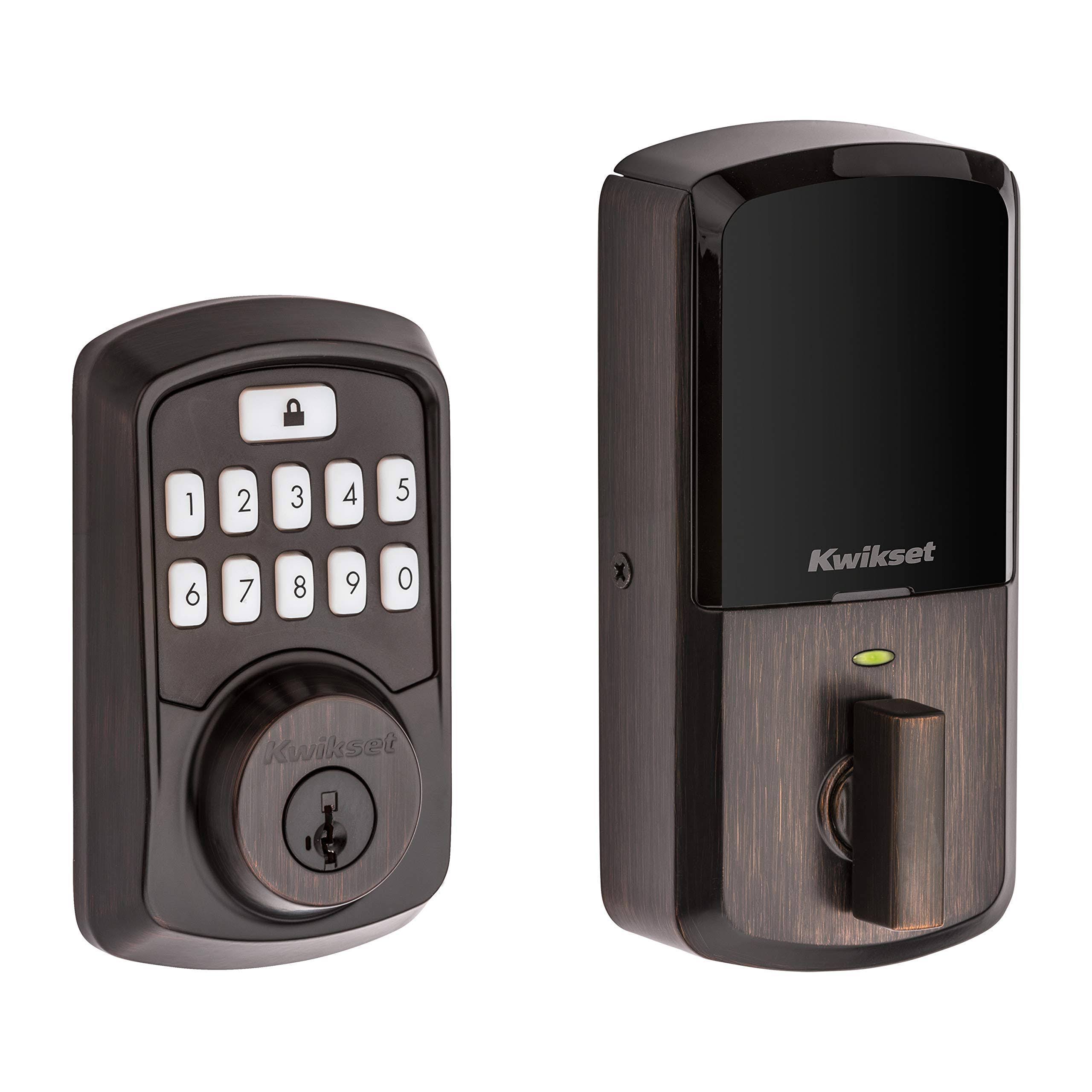 Kwikset Aura Bluetooth Keypad Smart Lock Venetian HQDRGEXA_YP2VJ