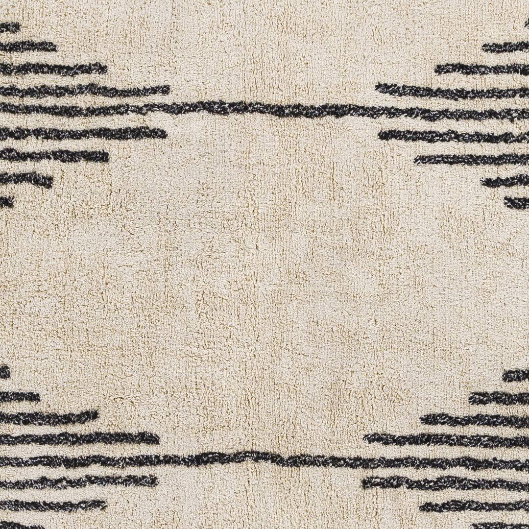 Forage Moroccan Handmade Cotton Beige Area Rug Allmodern Rug Size: Rectangle 2'6 X 4' VKCIOXHX_A87RK