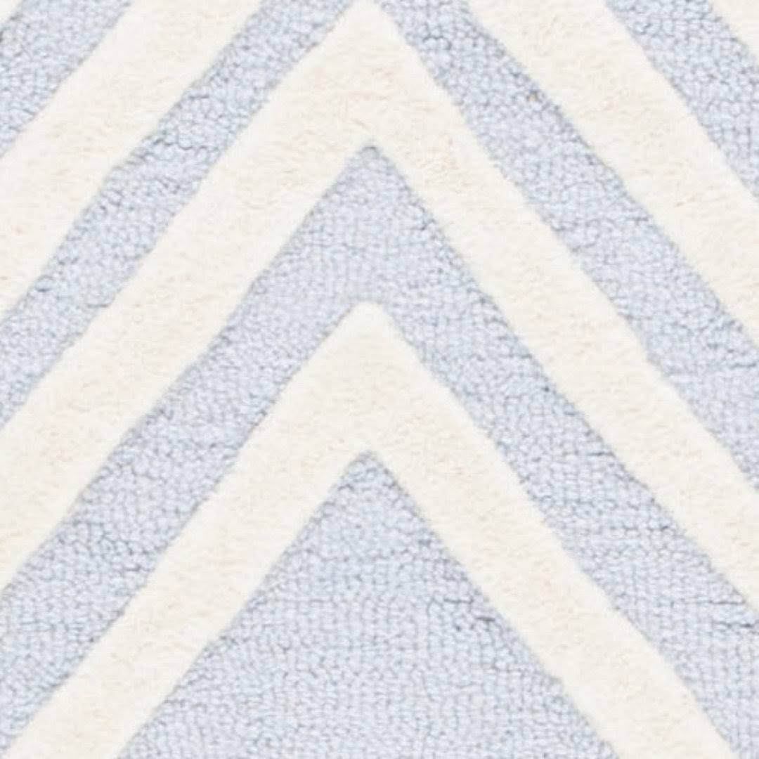 Brenner Geometric Handmade Tufted Wool Blue/Ivory Area Rug Mack & Milo Rug Size: Rectangle 5' X 7' KUSGXPVL_DYKIV