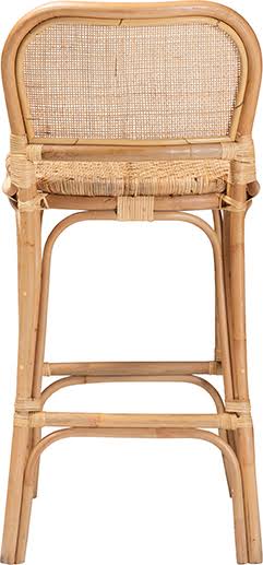 Baxton Studio Adrena Modern Bohemian Natural Brown Rattan Bar VC46Y5I0_WCX5E