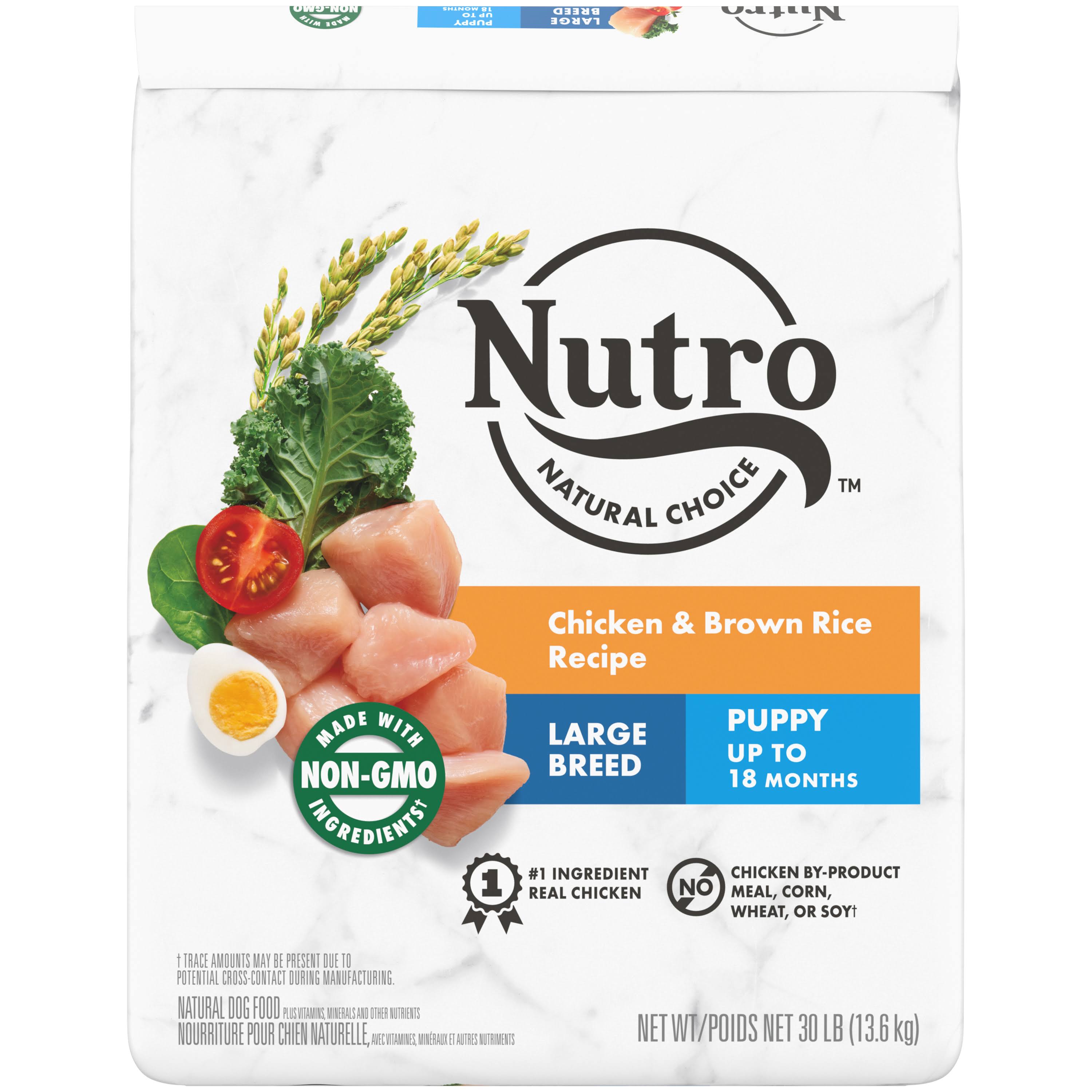 Nutro Large Breed Puppy Dry Dog Food, Chicken & Brown Rice Recipe - 30 5AP4ZMY8_DFQXU