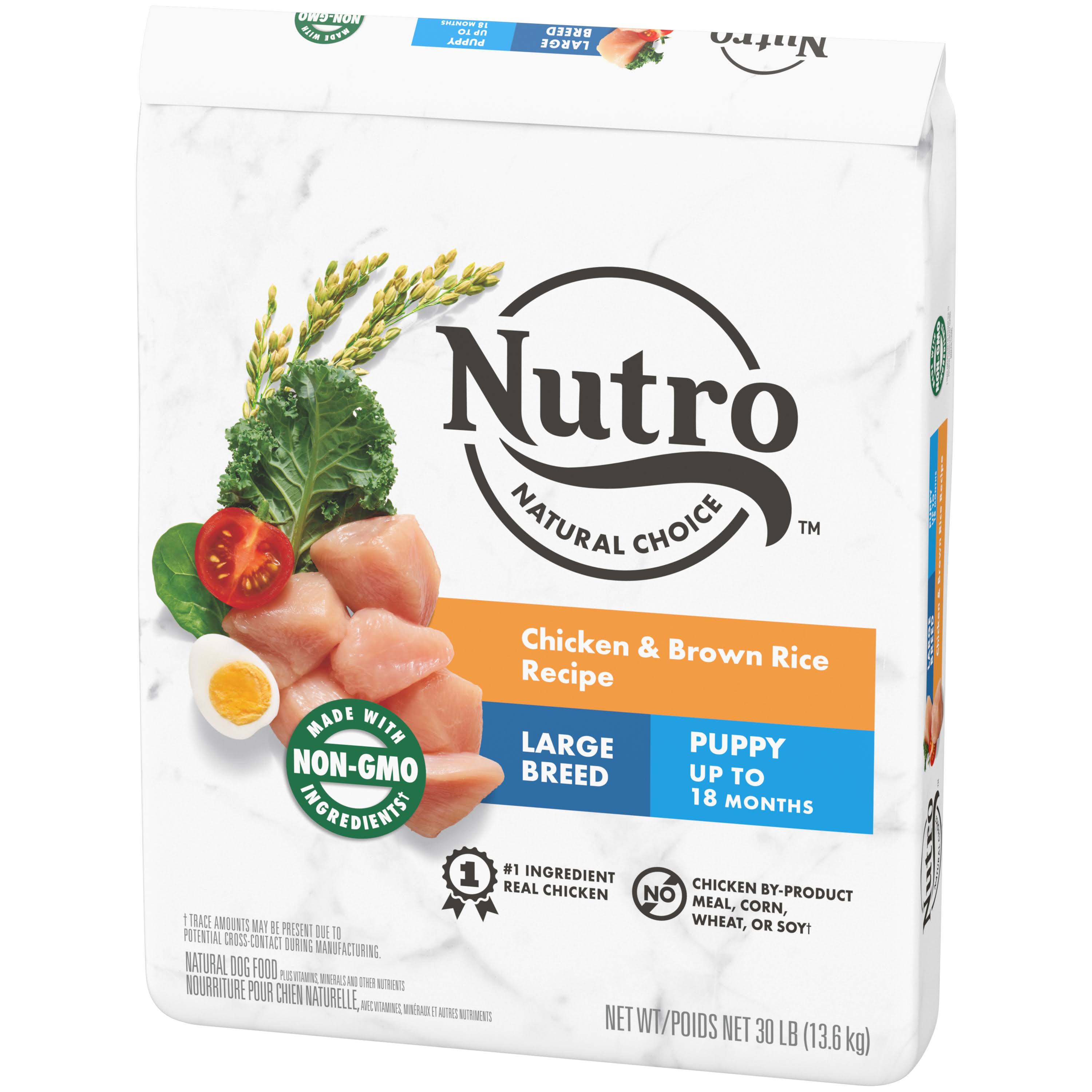 Nutro Large Breed Puppy Dry Dog Food, Chicken & Brown Rice Recipe - 30 5AP4ZMY8_DFQXU