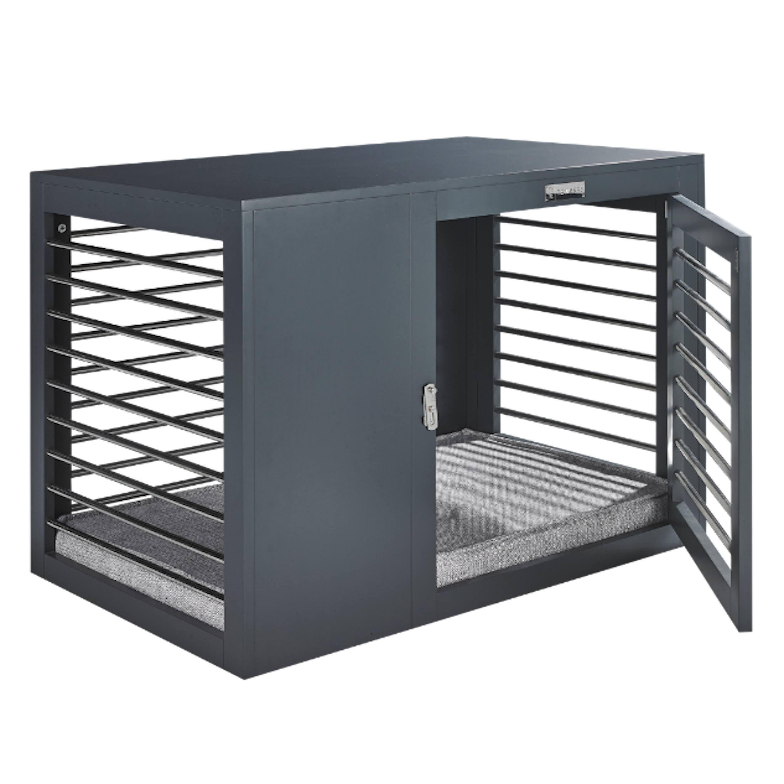 Moderno Dog Crate - Grey I5OHL5XG_UUXYW