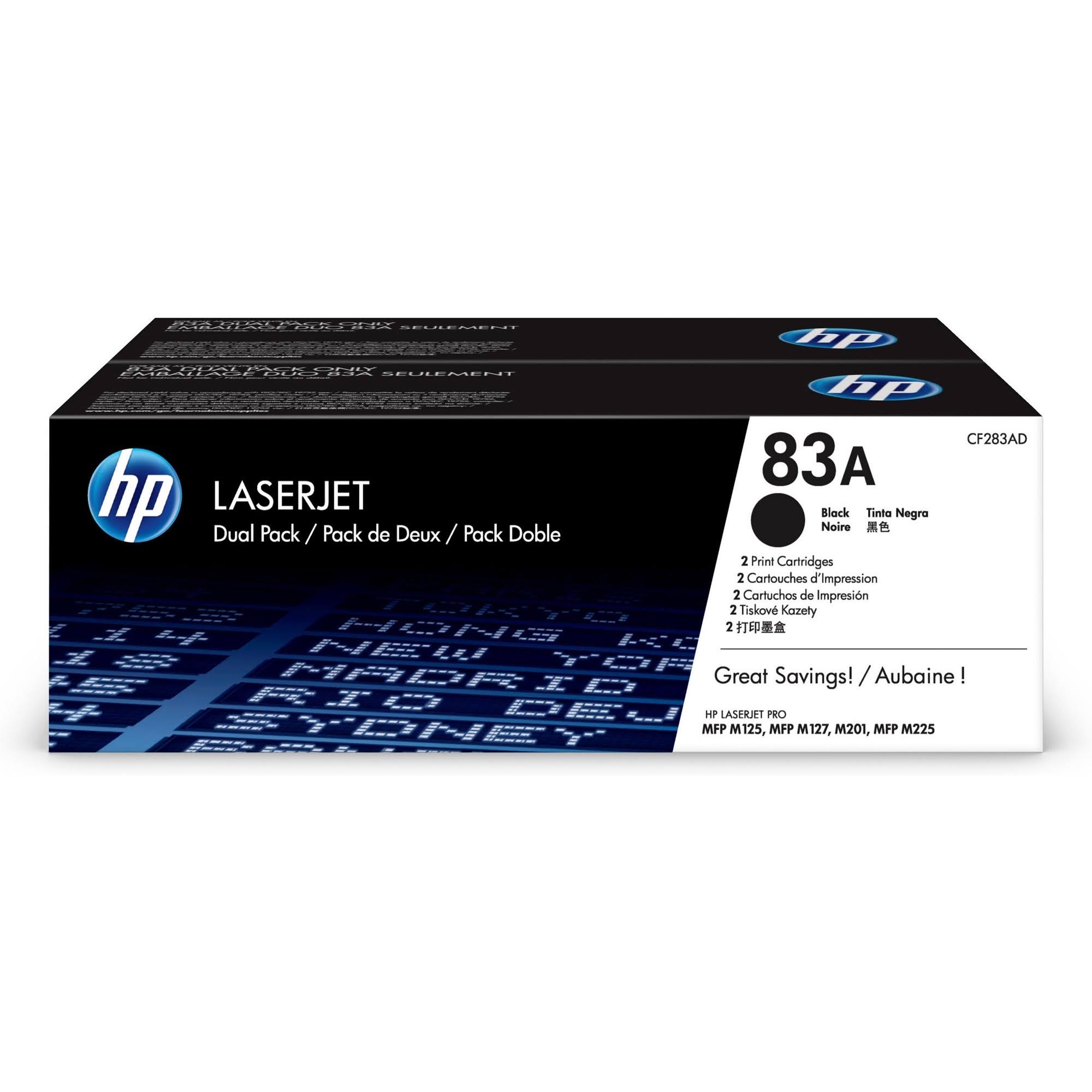 Hp 83a Toner Cartridge, Black - 2-Pack KJ1XDOKF_GH76I