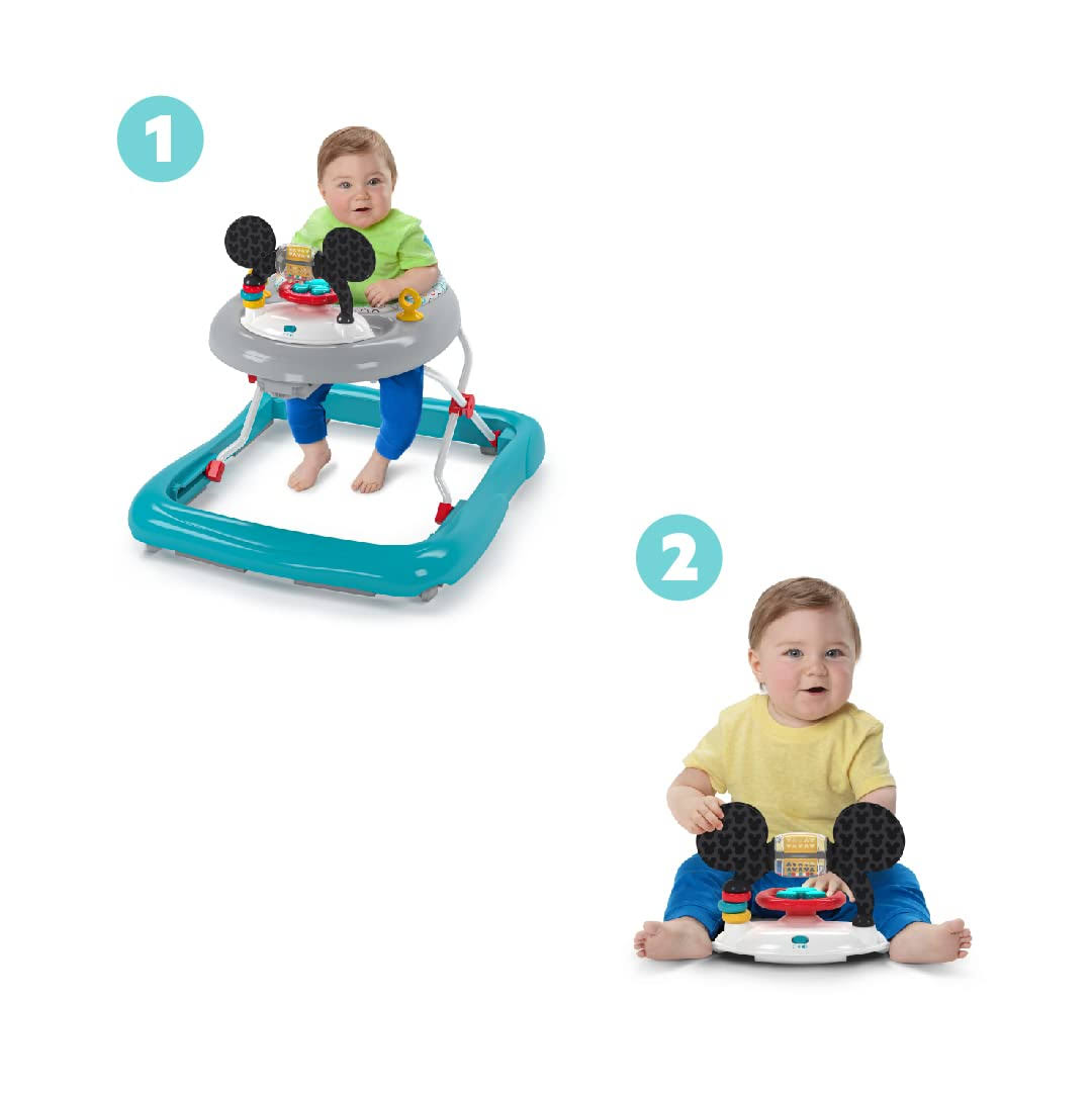 Bright Starts Disney Baby Mickey Mouse 2-In-1 Activity Walker Original Bestie, Unisex 6 Months+ Z8COPLBX_BSZKO