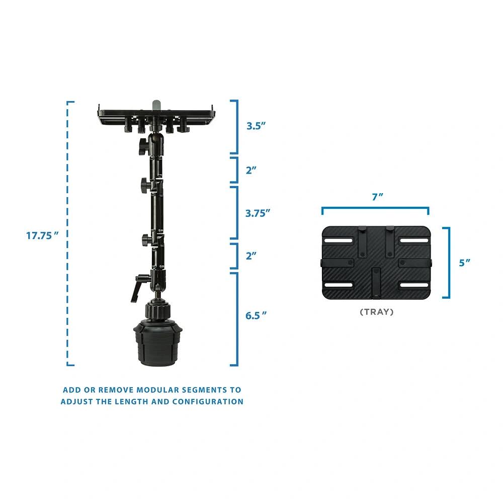 Mount-It! Mi-7320 Car Mount With Cup Holder Base For 7-11 Tablets, 3.3 Lbs LLVYIHD5_YJR4Y