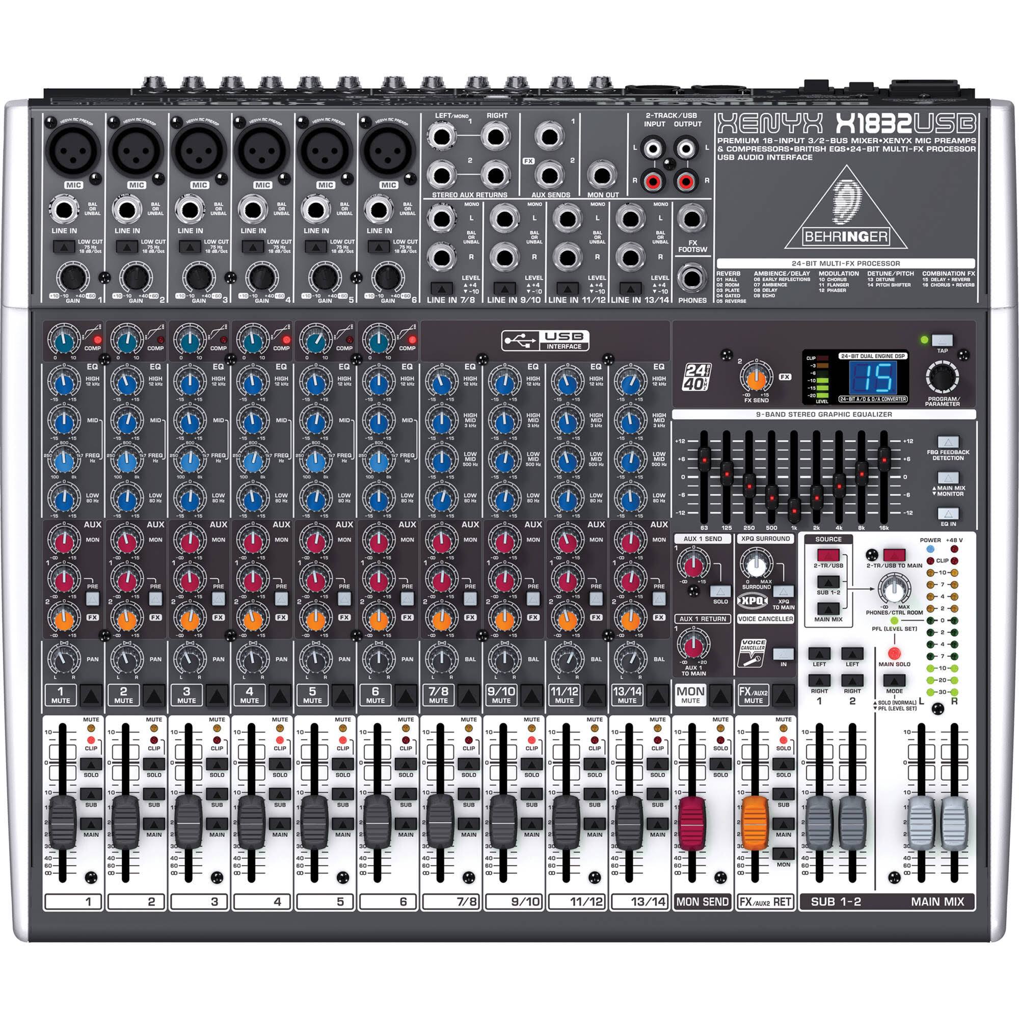Behringer Xenyx X1832usb - 18-Input Usb Audio EUSU0N5Y_PCV0Z