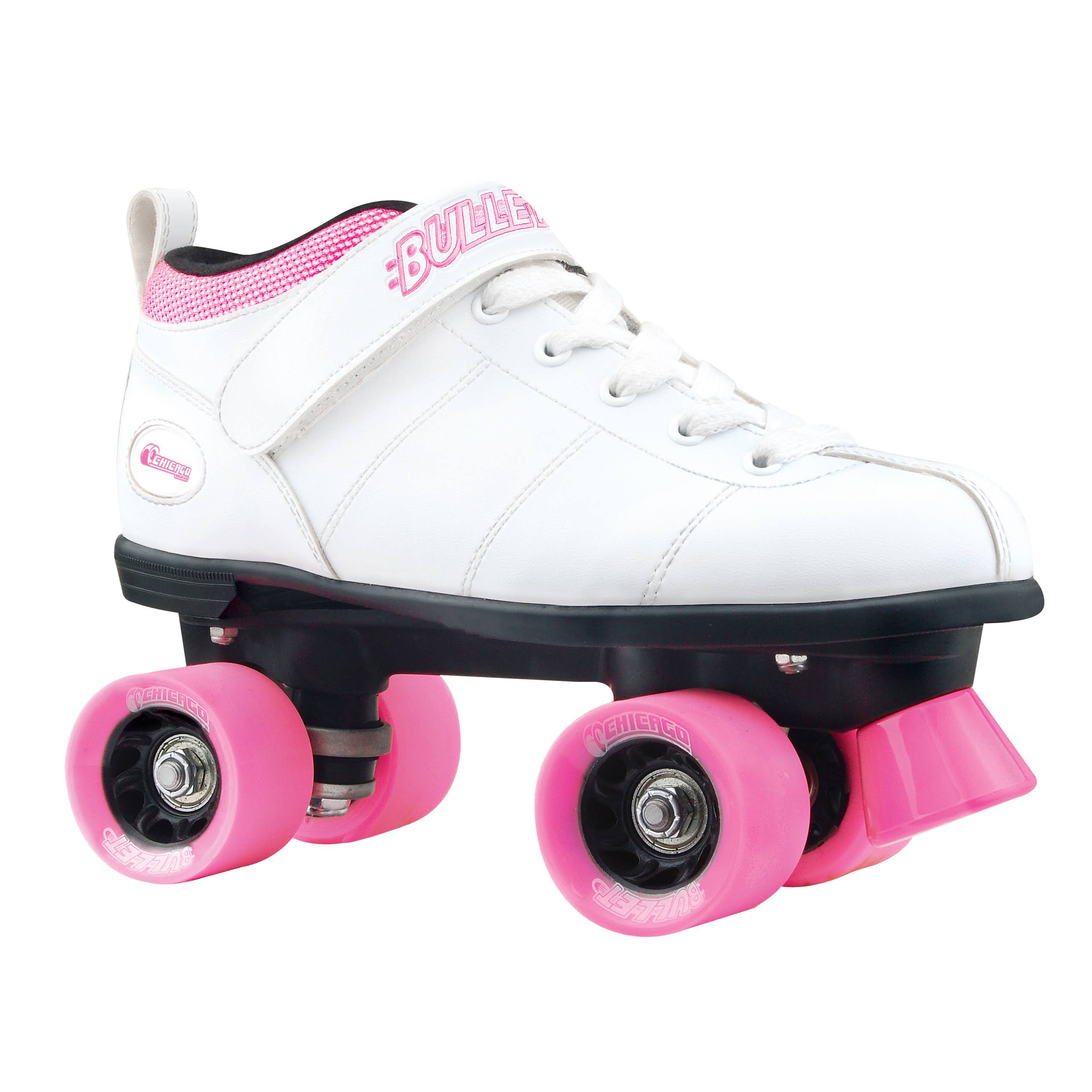 Chicago Ladies Bullet Speed Skates, White/Pink, Size IYME67F8_U0O6K