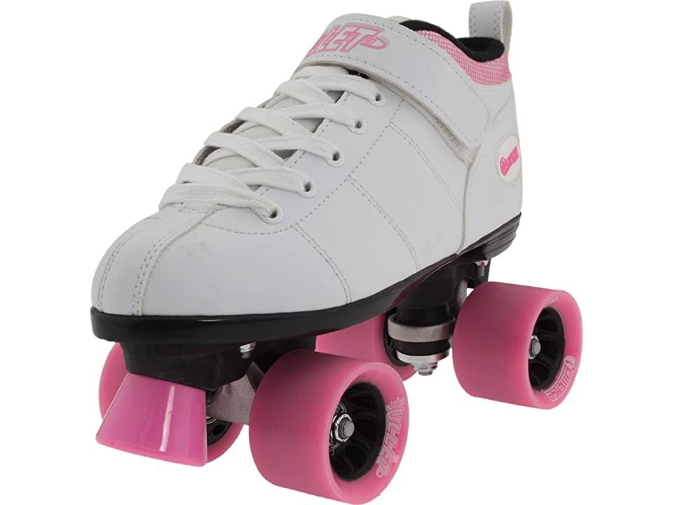 Chicago Ladies Bullet Speed Skates, White/Pink, Size IYME67F8_U0O6K