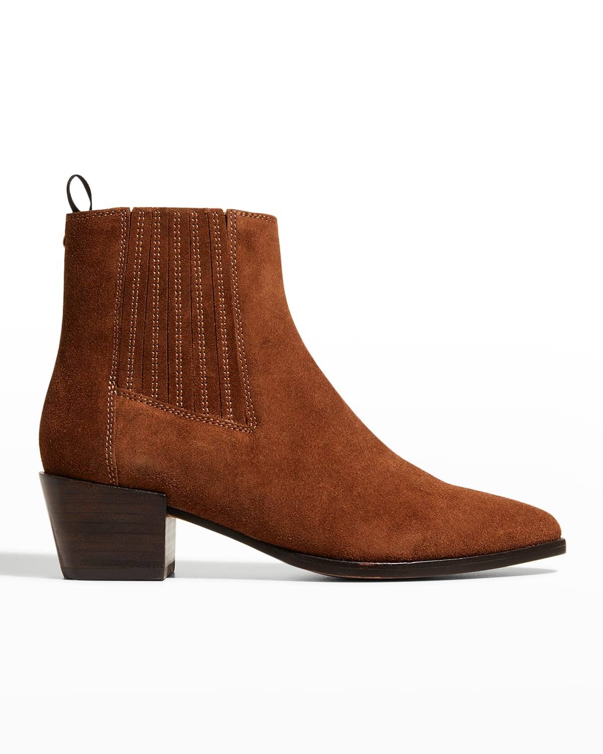 Rag & Bone Women's Icons Rover Suede Chelsea Boots - Chestnut - Size 8.8FOD8OVH_QFLUS