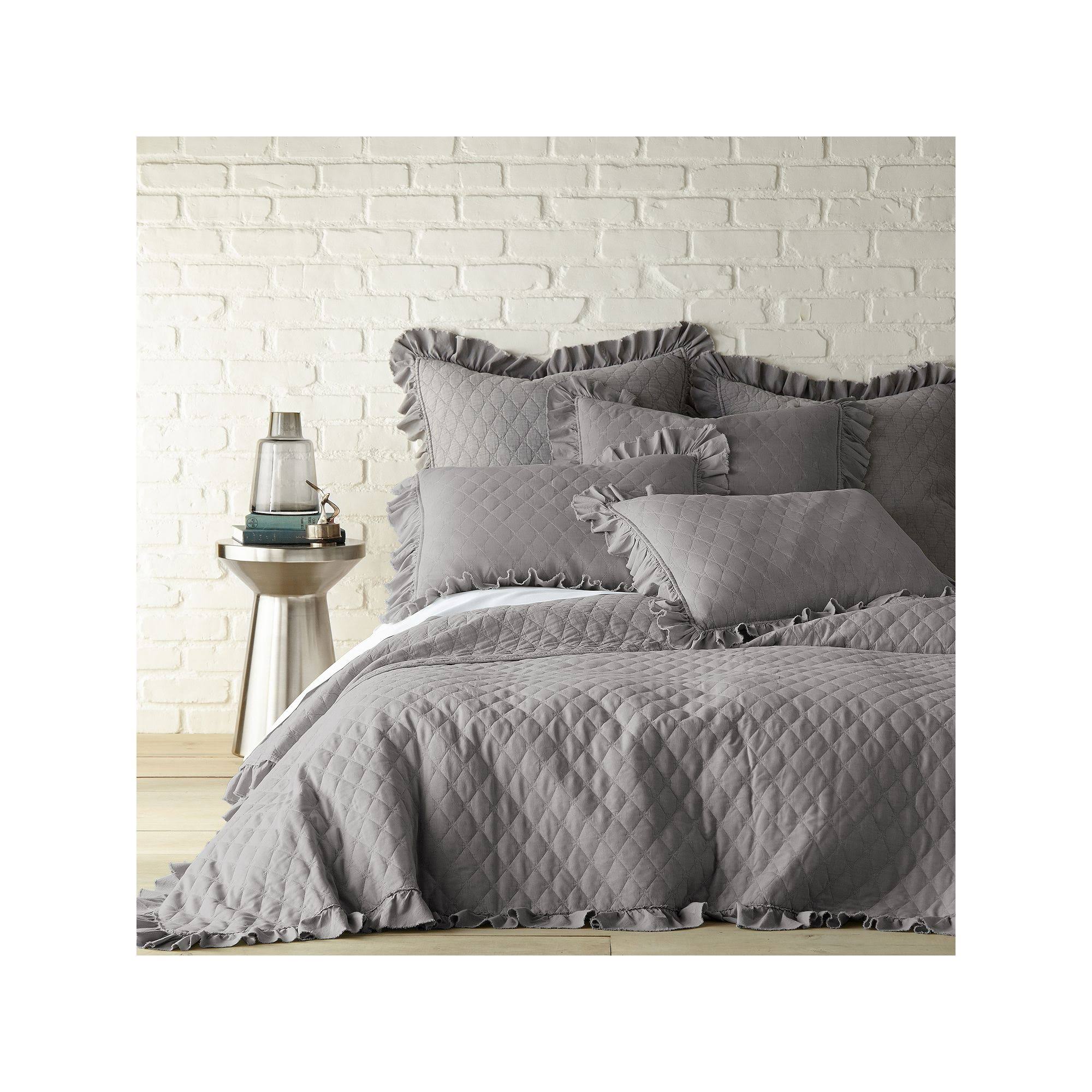 Levtex Stonewashed Quilt Set - Grey - Full/5CVBGQ3Z_NUH2O