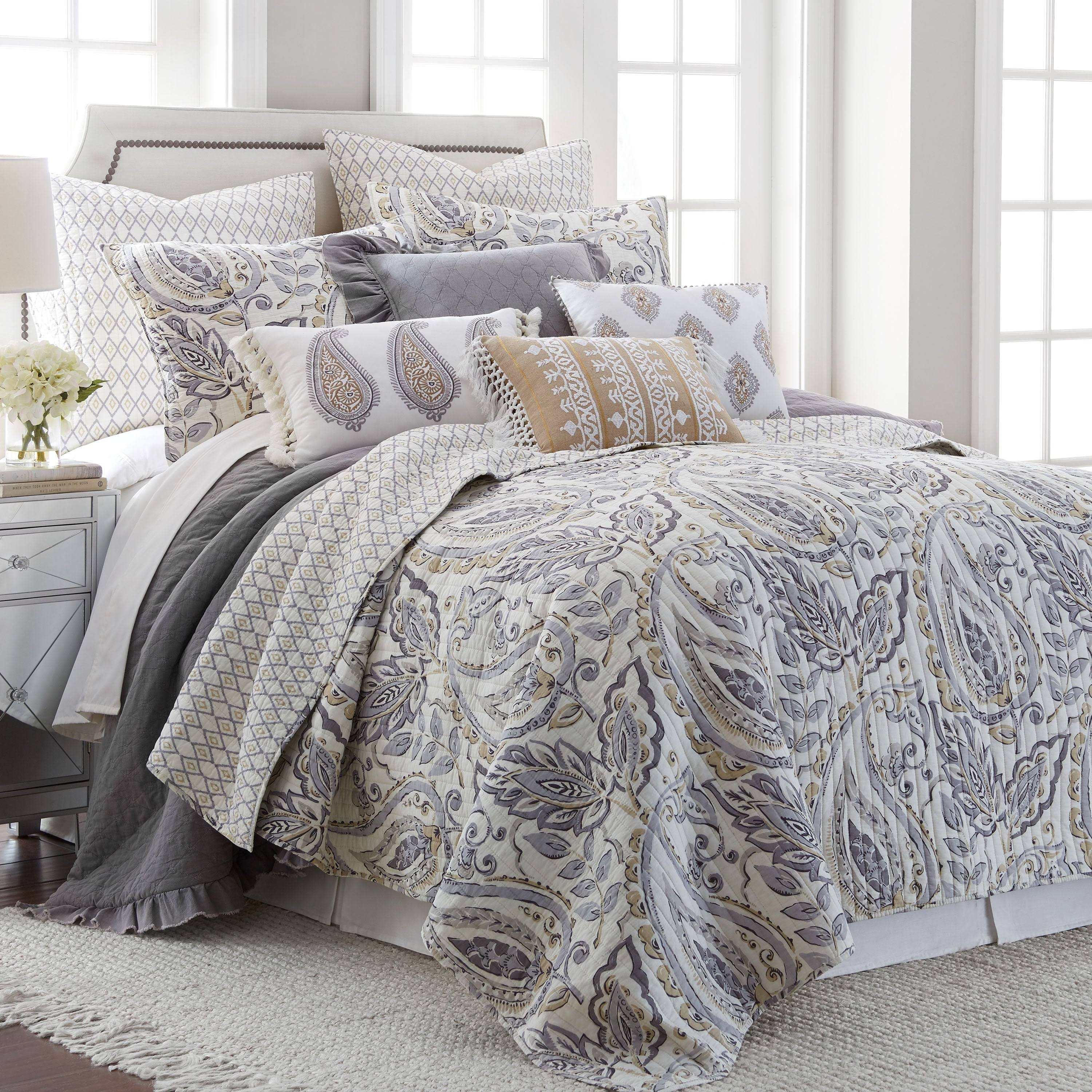 Levtex Stonewashed Quilt Set - Grey - Full/5CVBGQ3Z_NUH2O