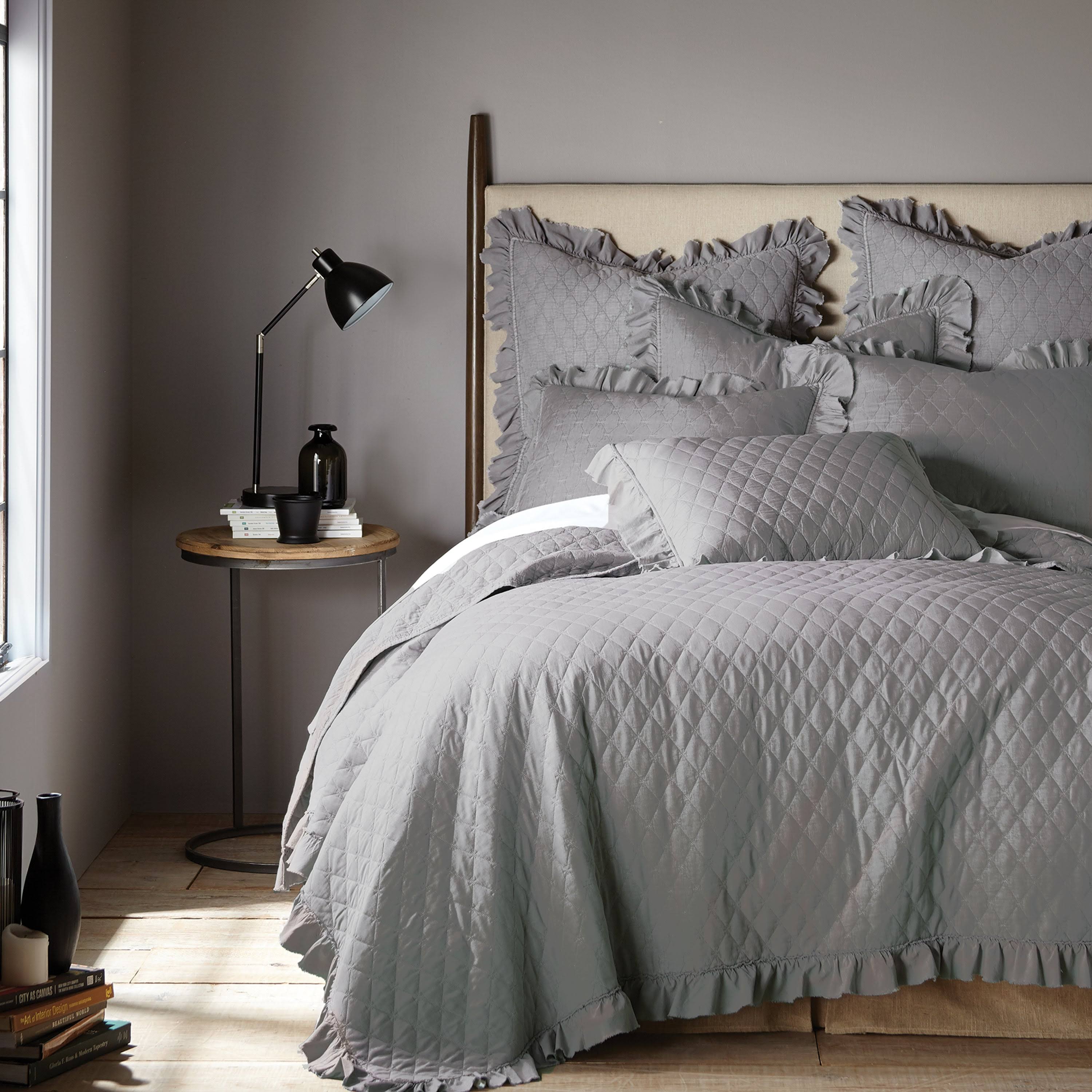 Levtex Stonewashed Quilt Set - Grey - Full/5CVBGQ3Z_NUH2O