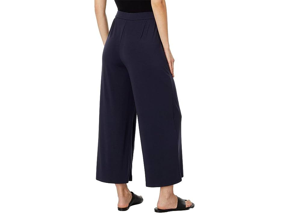 Eileen Fisher Wide Leg Knit Crop Pants In OYPNAOBZ_OAKNI