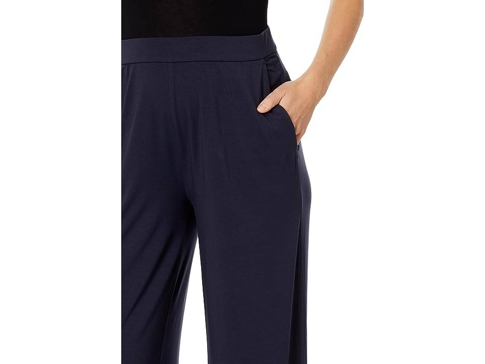 Eileen Fisher Wide Leg Knit Crop Pants In OYPNAOBZ_OAKNI