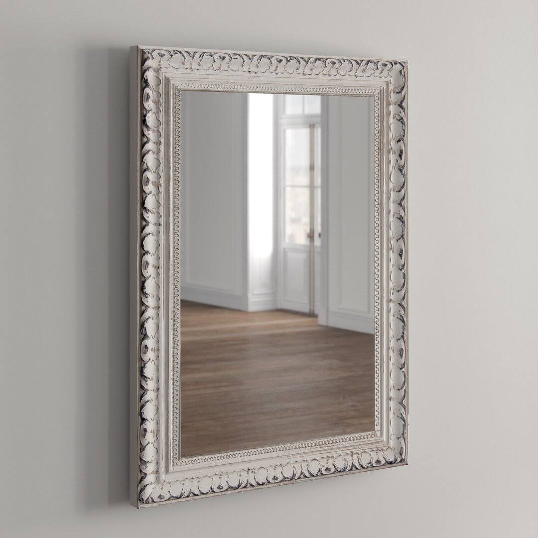 Rectangle French Victorian Wall Mirror Size: 32 H X 55 CSANVQXW_2FLTQ