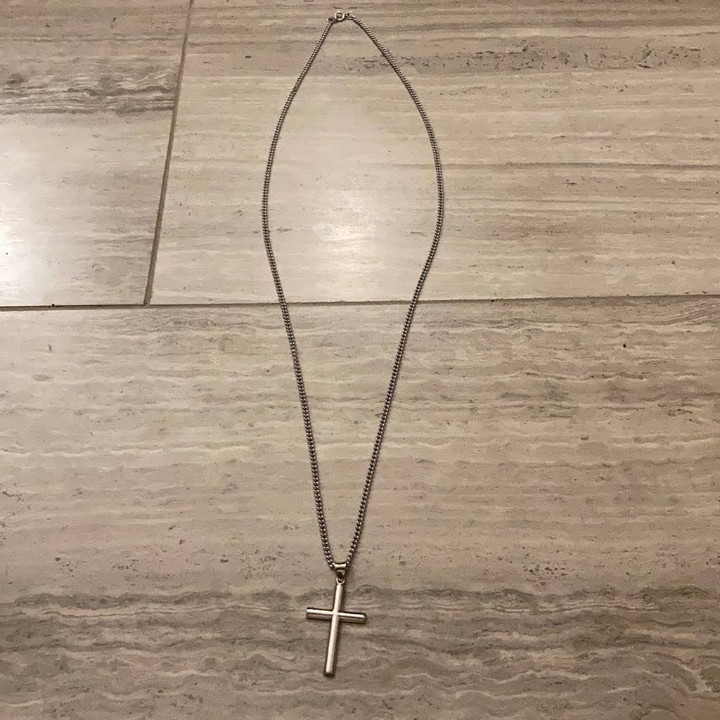Macy's Cross Pendant Necklace In Sterling Silver - HBKPR7LZ_QJBDK
