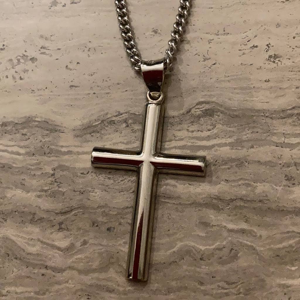Macy's Cross Pendant Necklace In Sterling Silver - HBKPR7LZ_QJBDK