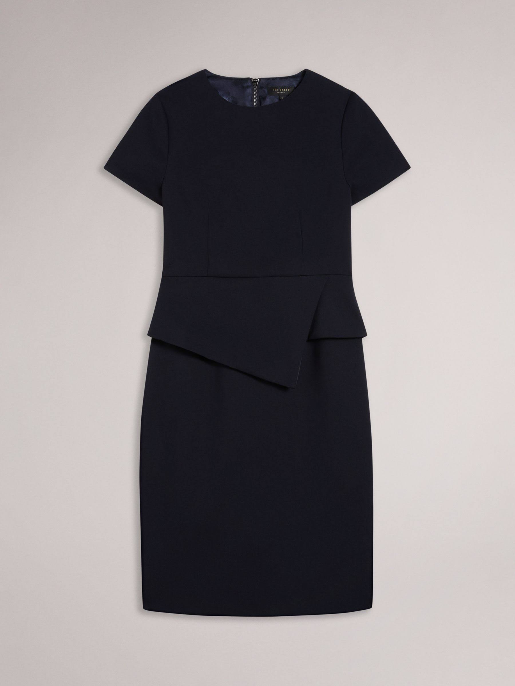 Ted Baker Women's Asymmetric Peplum Tailored Dress In Blue, U2LQJDCV_2FK2K