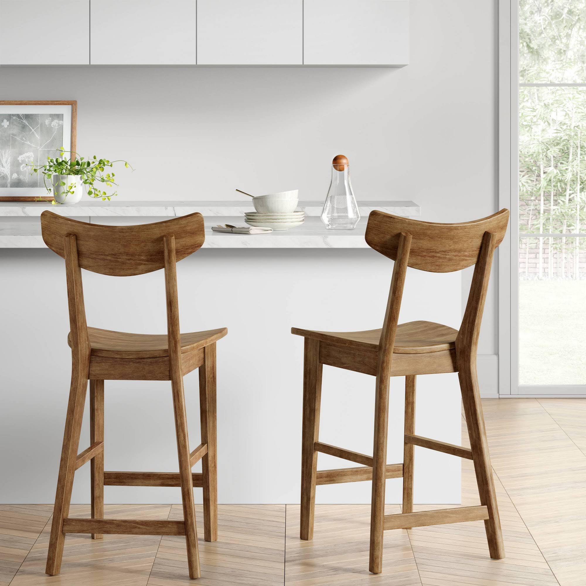 Astrid Mid-Century Counter Height Barstool Walnut - Project PZ4QWBD9_X1OGR