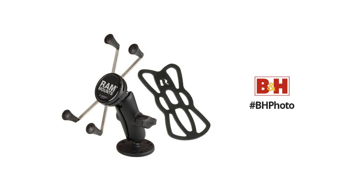 Ram X-Grip Large Phone Mount With Drill-Down Base - Ram-B-138-UPNDA6BB_LB2EO
